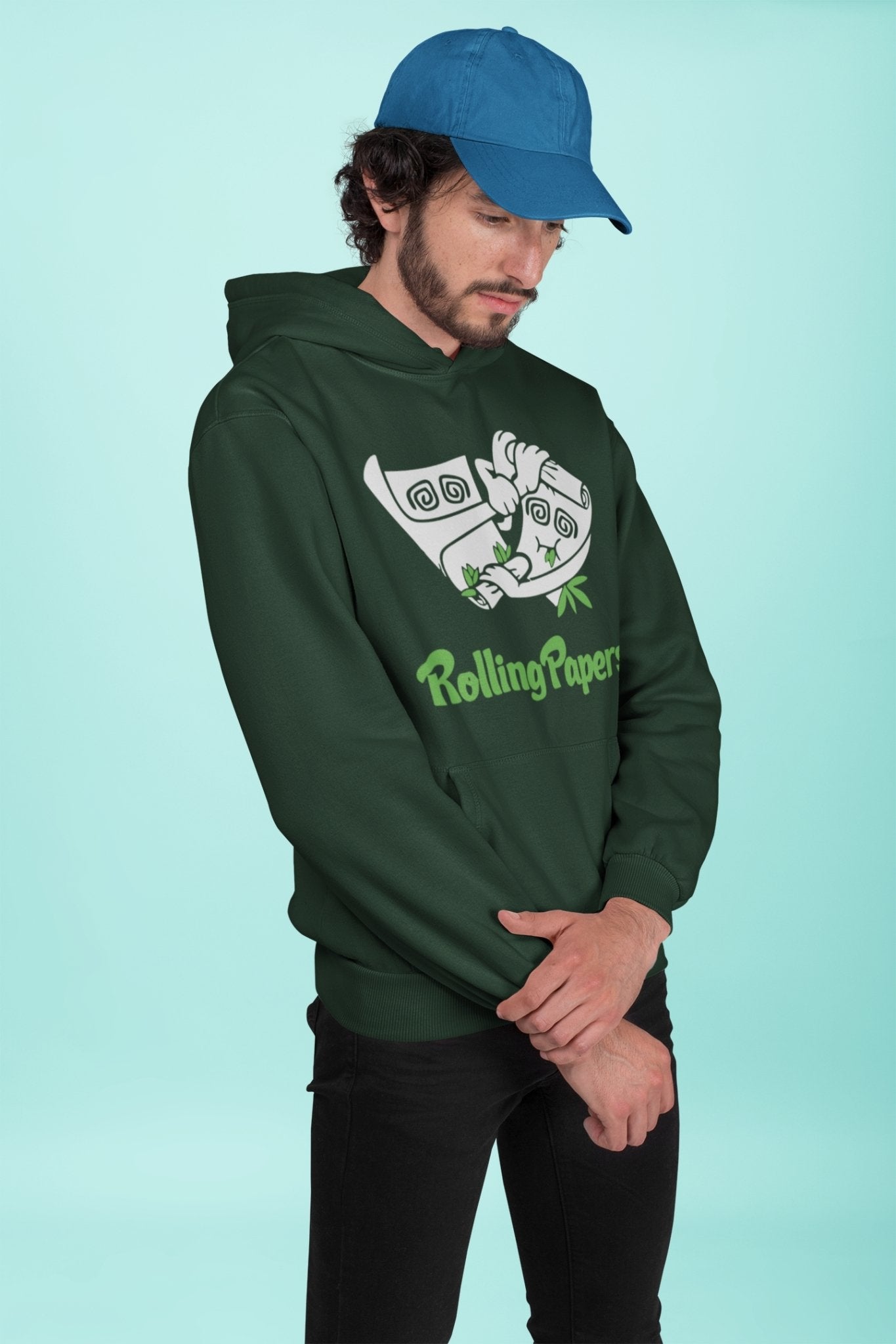 Rolling Paper Pub And Beer Men Hoodies-FunkyTeesClub - Funky Tees Club