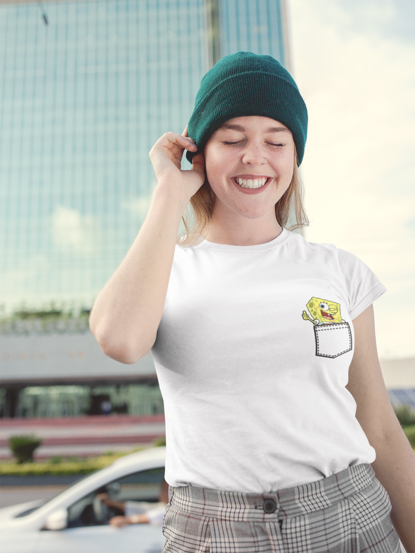 SpongeBob Women Half Sleeves T-shirt- FunkyTeesClub