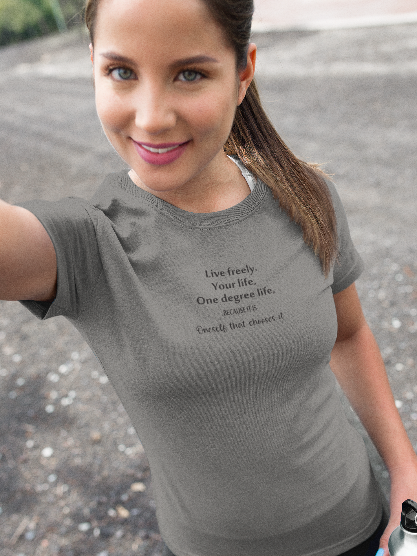 Live Freely Quotes Women Half Sleeves T-shirt- FunkyTeesClub