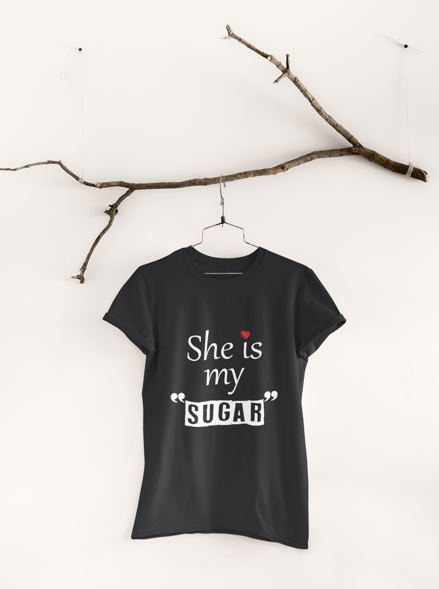 He Is My Spice Couple Half Sleeves T-Shirts -FunkyTeesClub