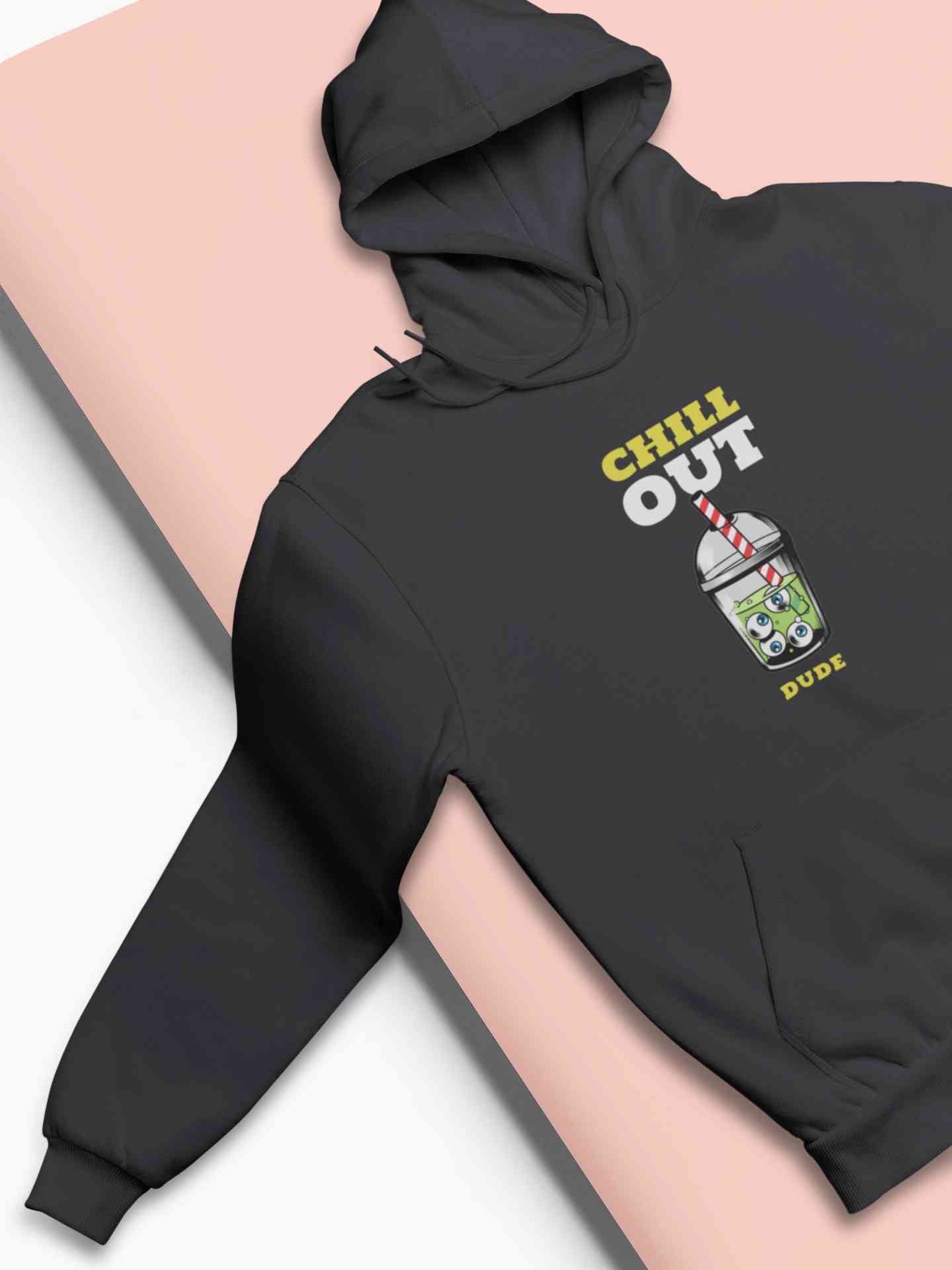 Chill Out Dude Hoodies for Women-FunkyTeesClub