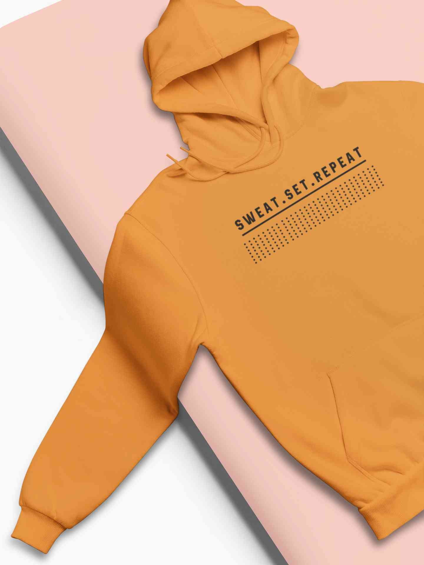 Sweat Set Repeat Men Hoodies-FunkyTeesClub