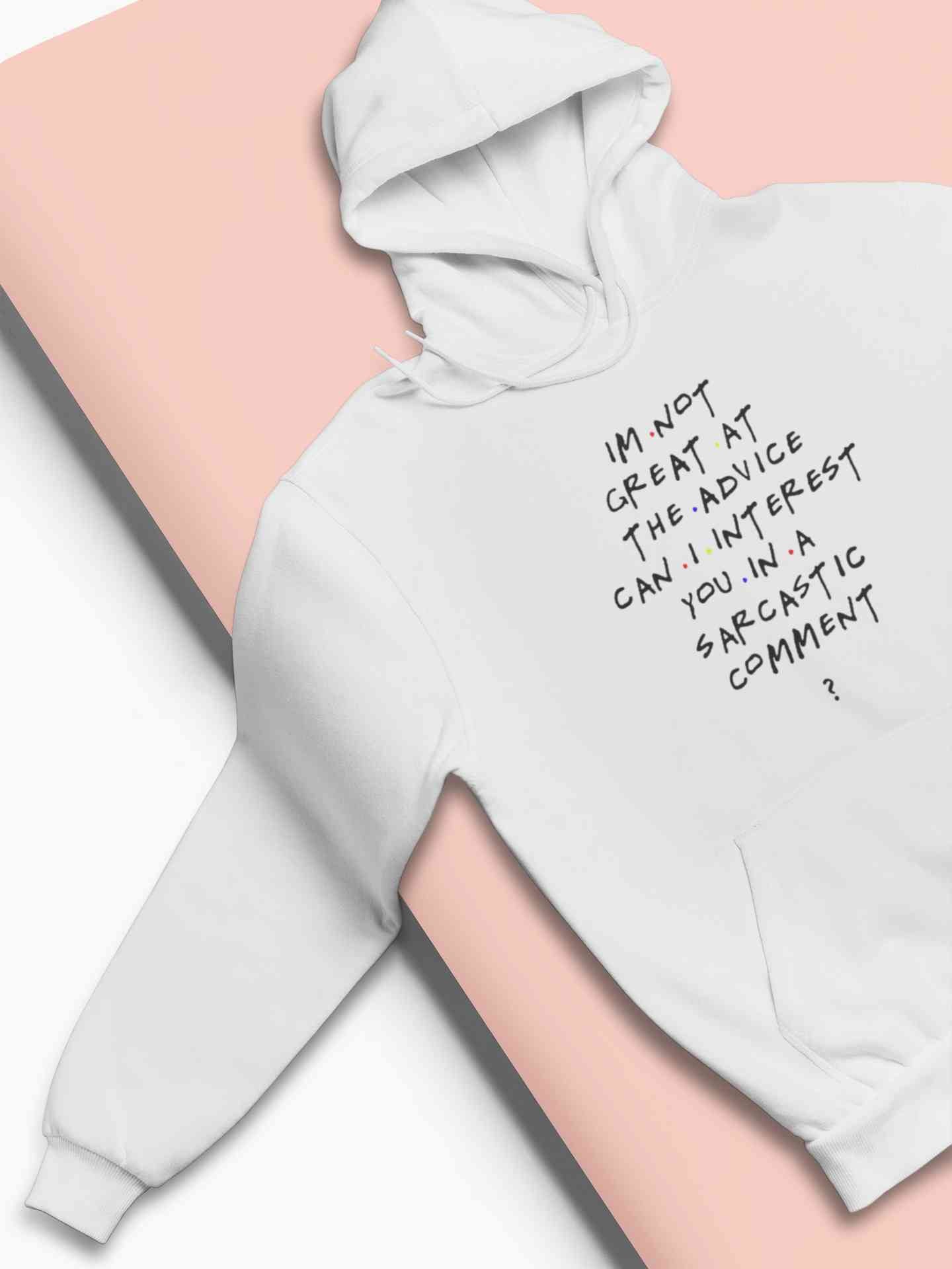 F.R.I.E.N.D.S Sarcastic Comment Chandler Hoodies for Women-FunkyTeesClub