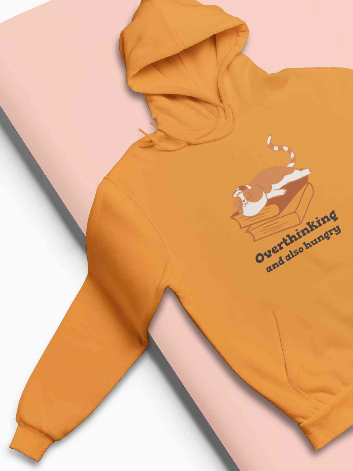 Overthinking And Also Hungry Hoodies for Women-FunkyTeesClub