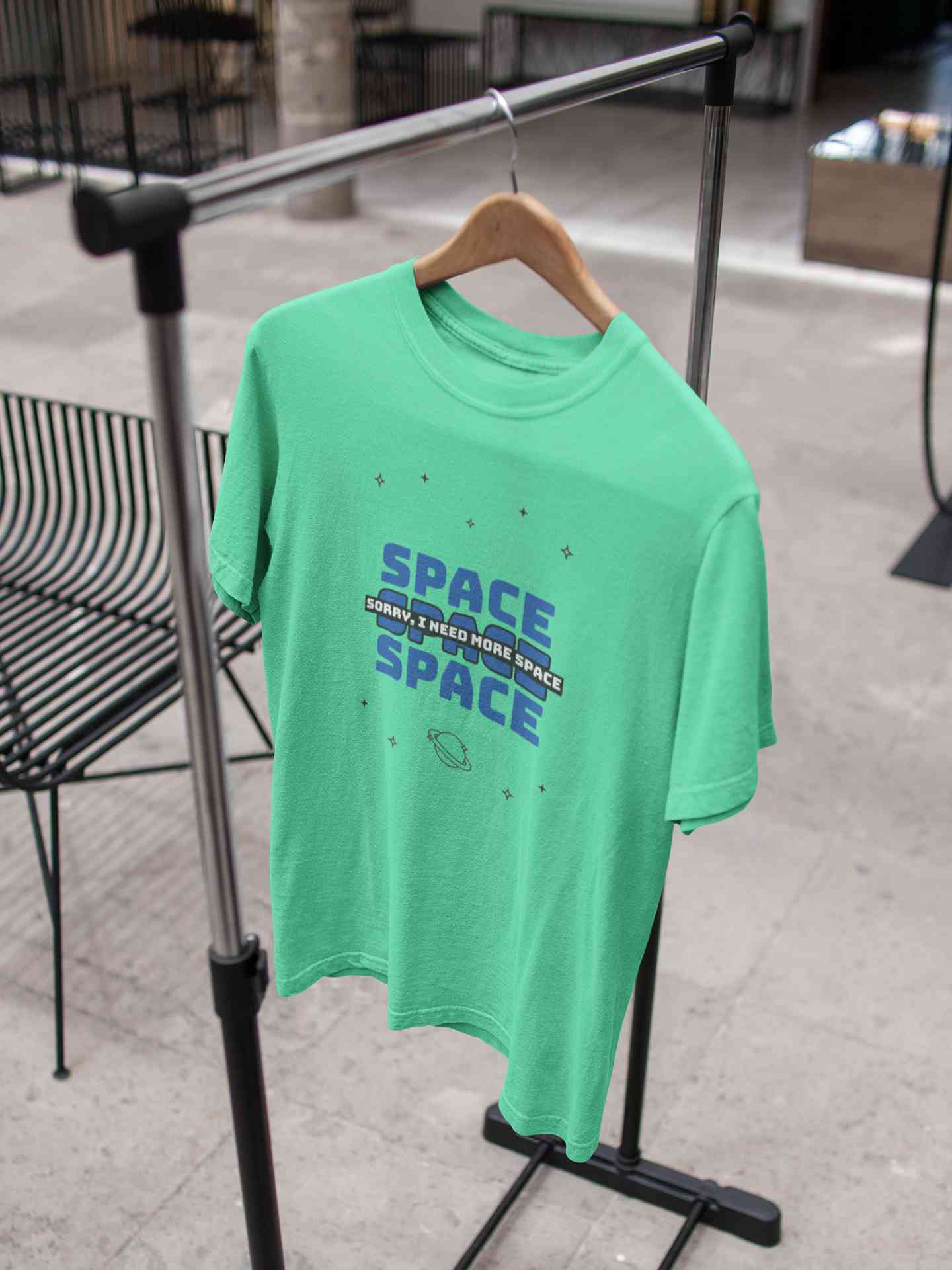 I Need More Space Women Half Sleeves T-shirt- FunkyTeesClub