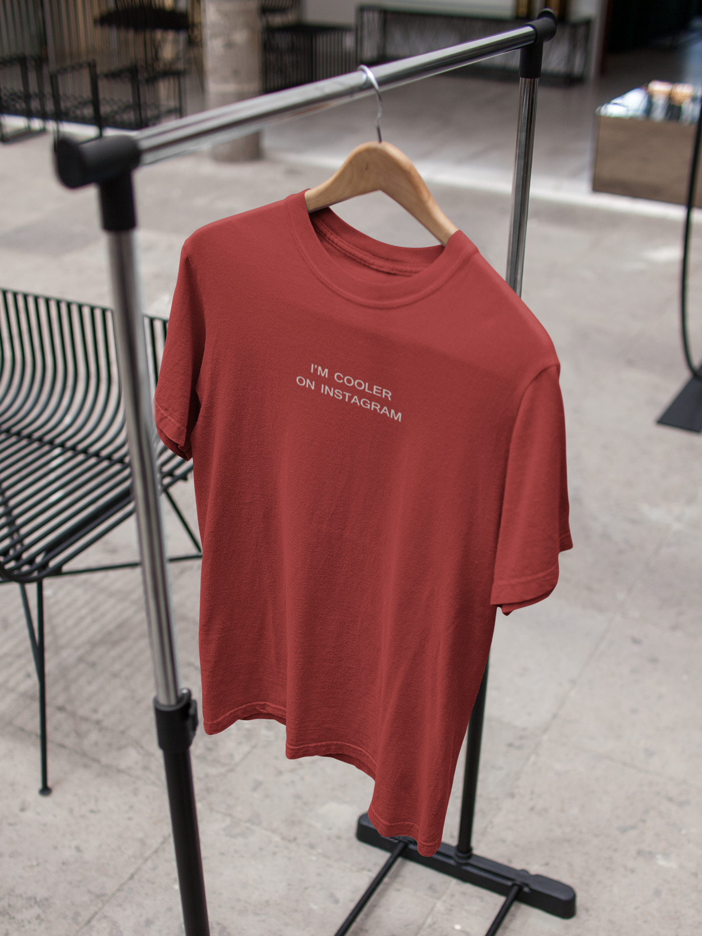 I Am Cooler On Instagram Mens Half Sleeves T-shirt- FunkyTeesClub