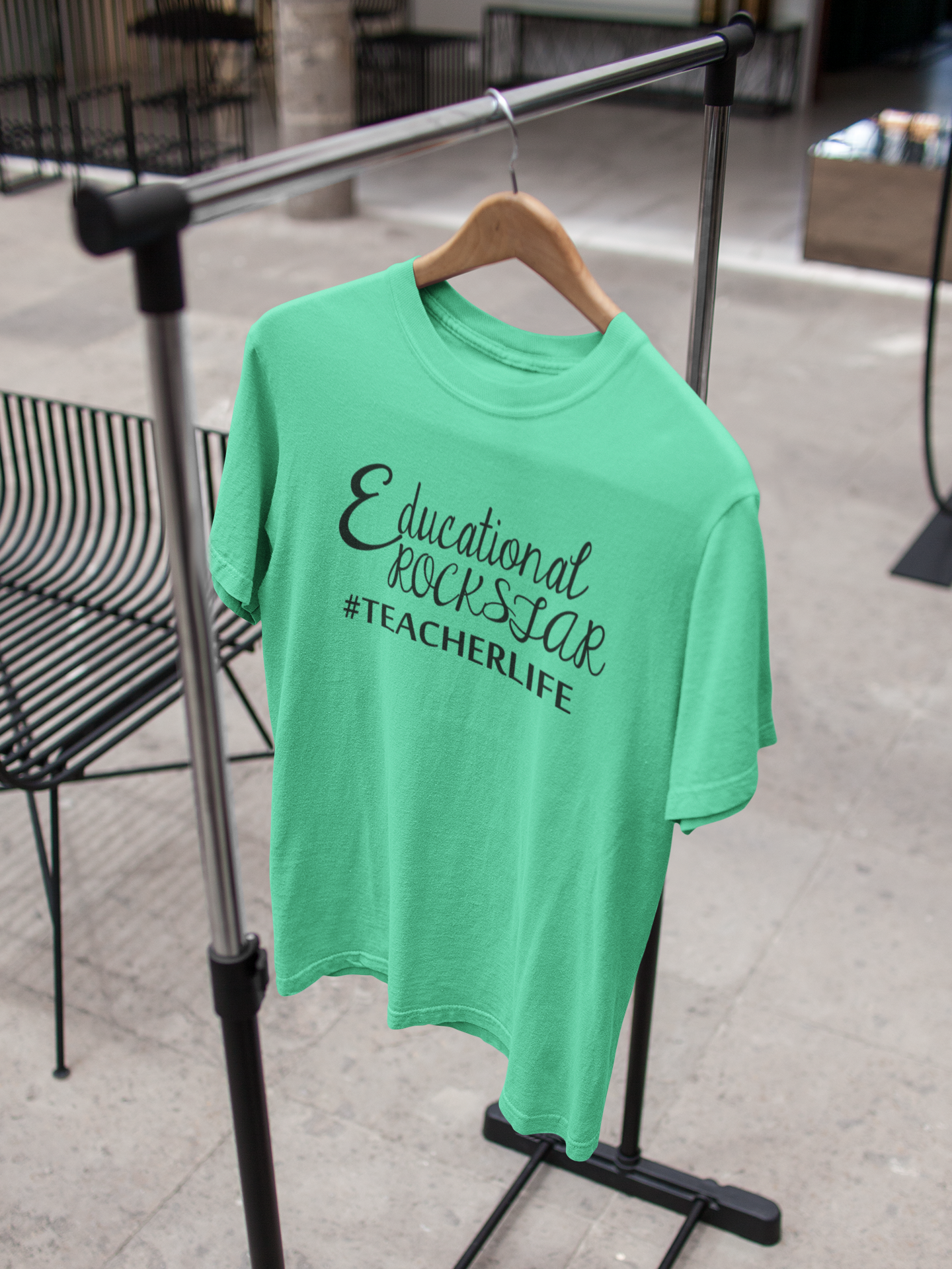 Educational Rockstar Teacher Women Half Sleeves T-shirt- FunkyTeesClub