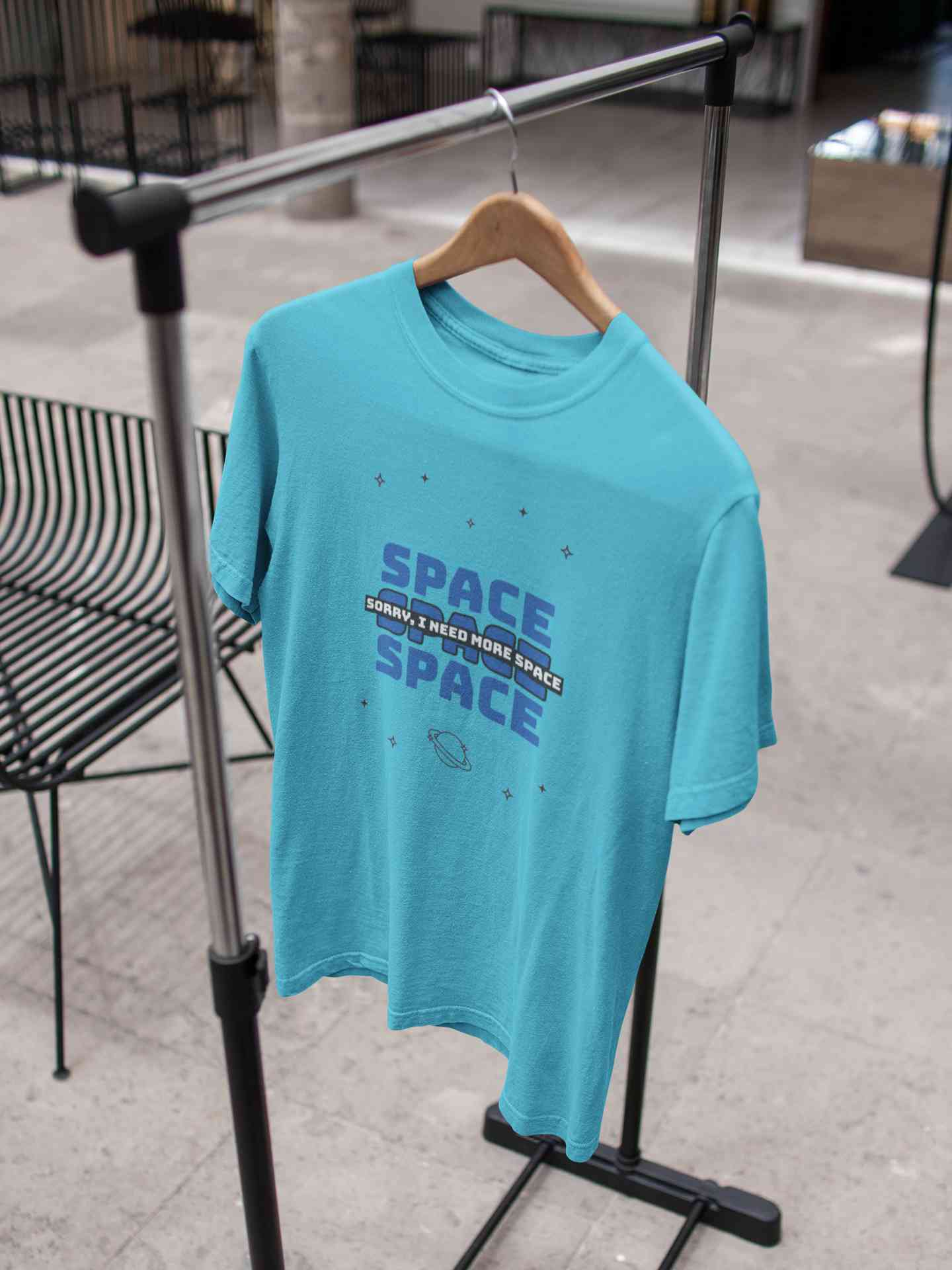 I Need More Space Mens Half Sleeves T-shirt- FunkyTeesClub