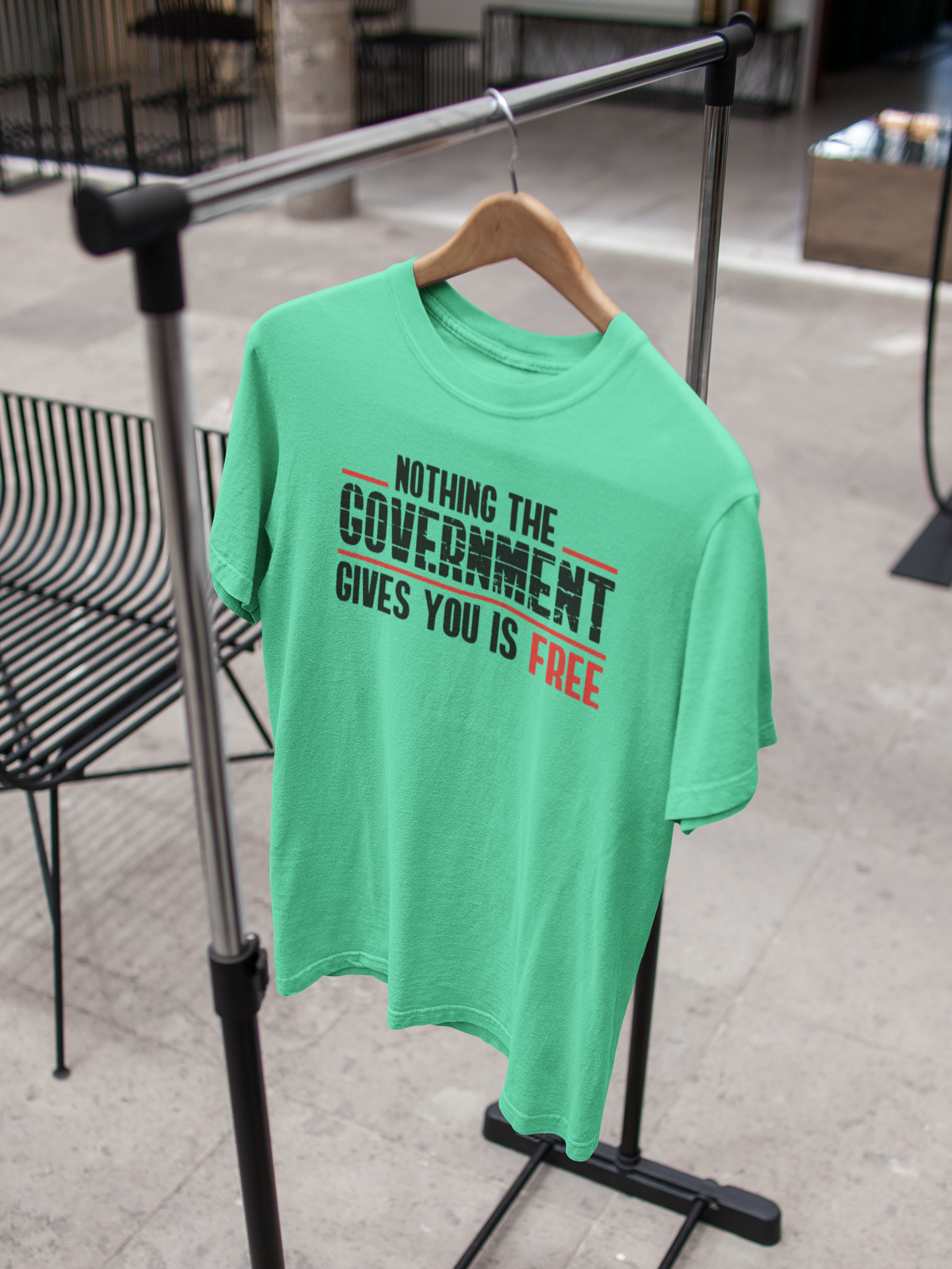Nothing The Government Gives You Is Free Anti Government Women Half Sleeves T-shirt- FunkyTeesClub