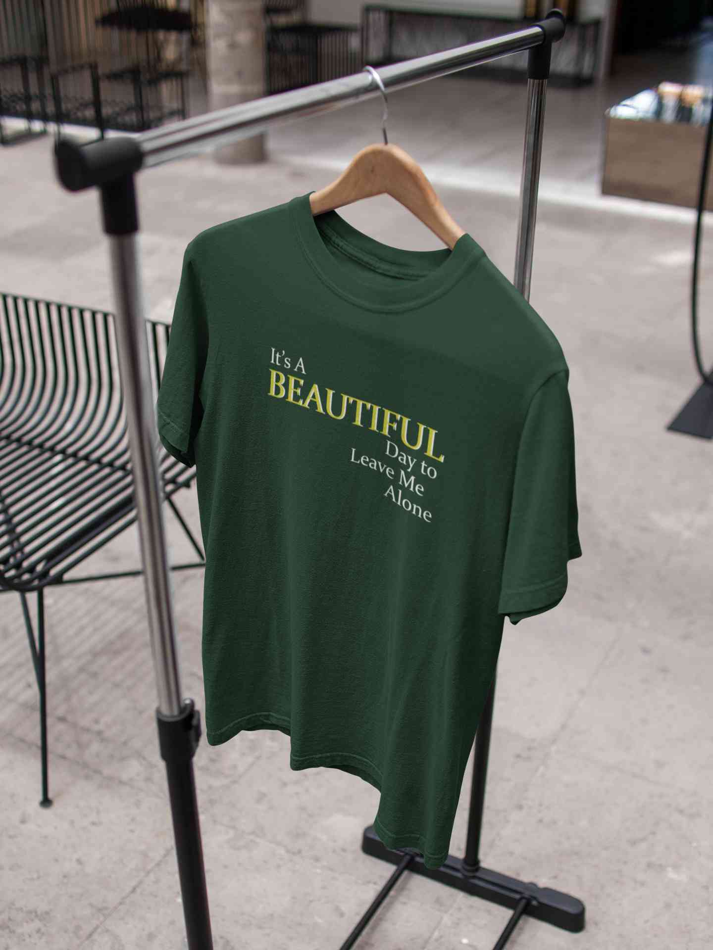 It Is A Beautiful Day To Leave Me Alone Women Half Sleeves T-shirt- FunkyTeesClub