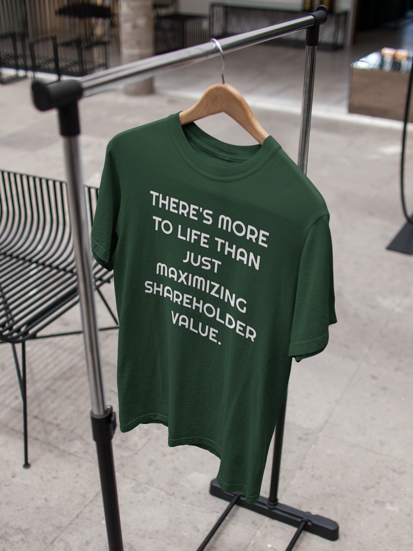 There Is More To Life Than Just Maximizing Shareholder Value Anti Government Mens Half Sleeves T-shirt- FunkyTeesClub