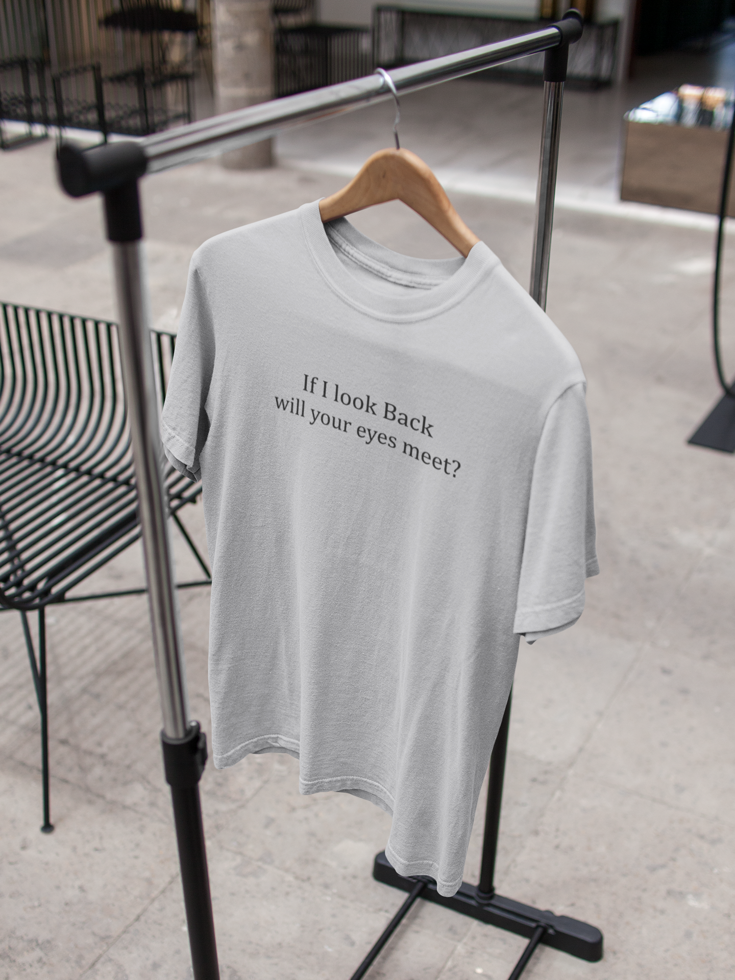 If I Look Back Will Your Eyes Meet Women Half Sleeves T-shirt- FunkyTeesClub