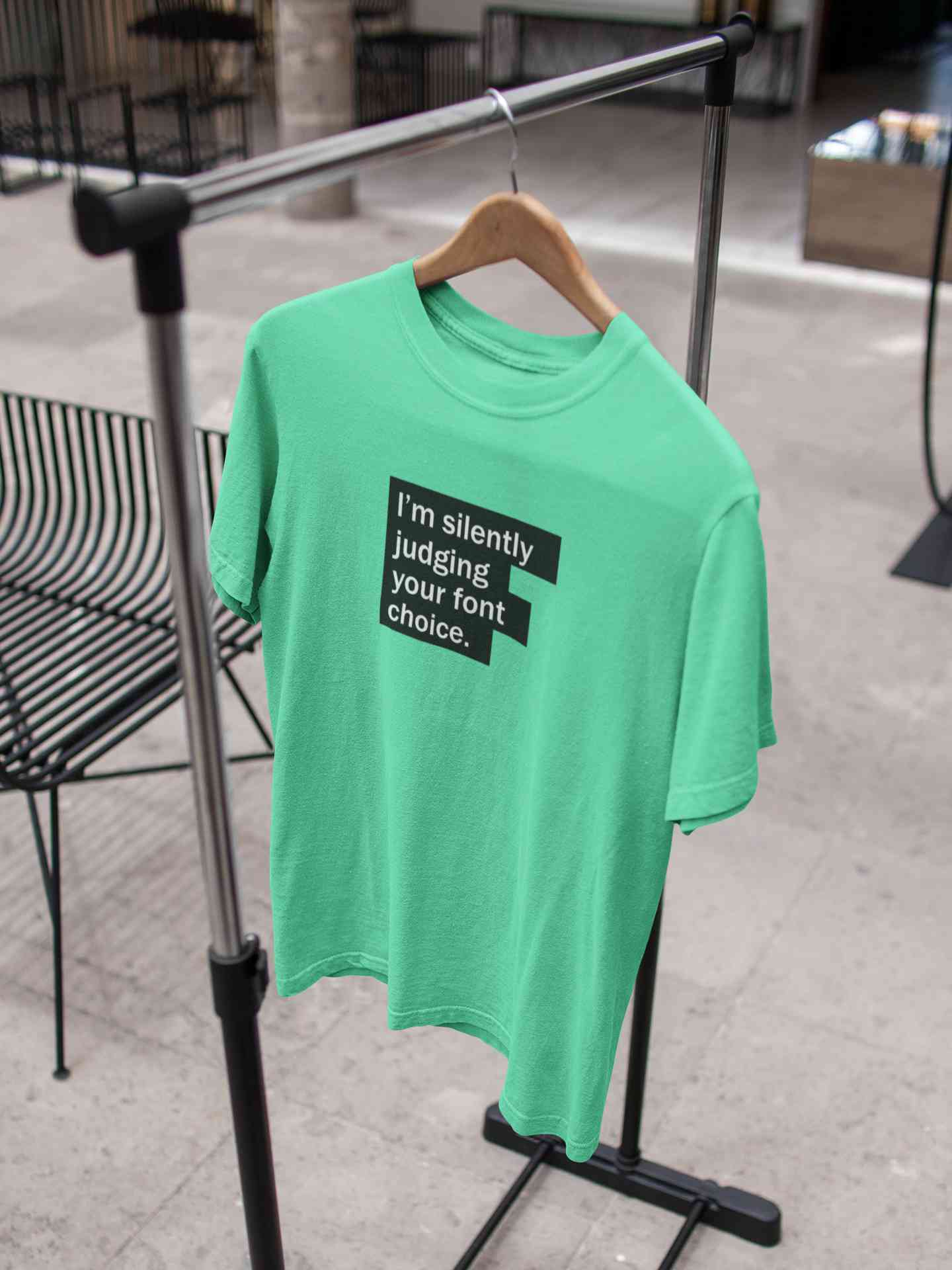 Font Choice Mens Half Sleeves T-shirt- FunkyTeesClub