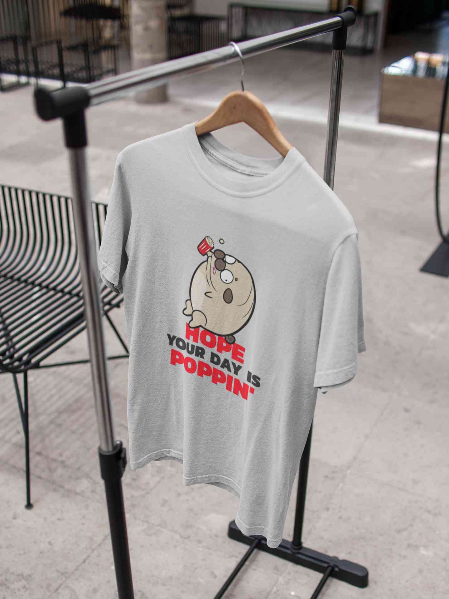 Hope Your Day Is Popin Funny Mens Half Sleeves T-shirt- FunkyTeesClub