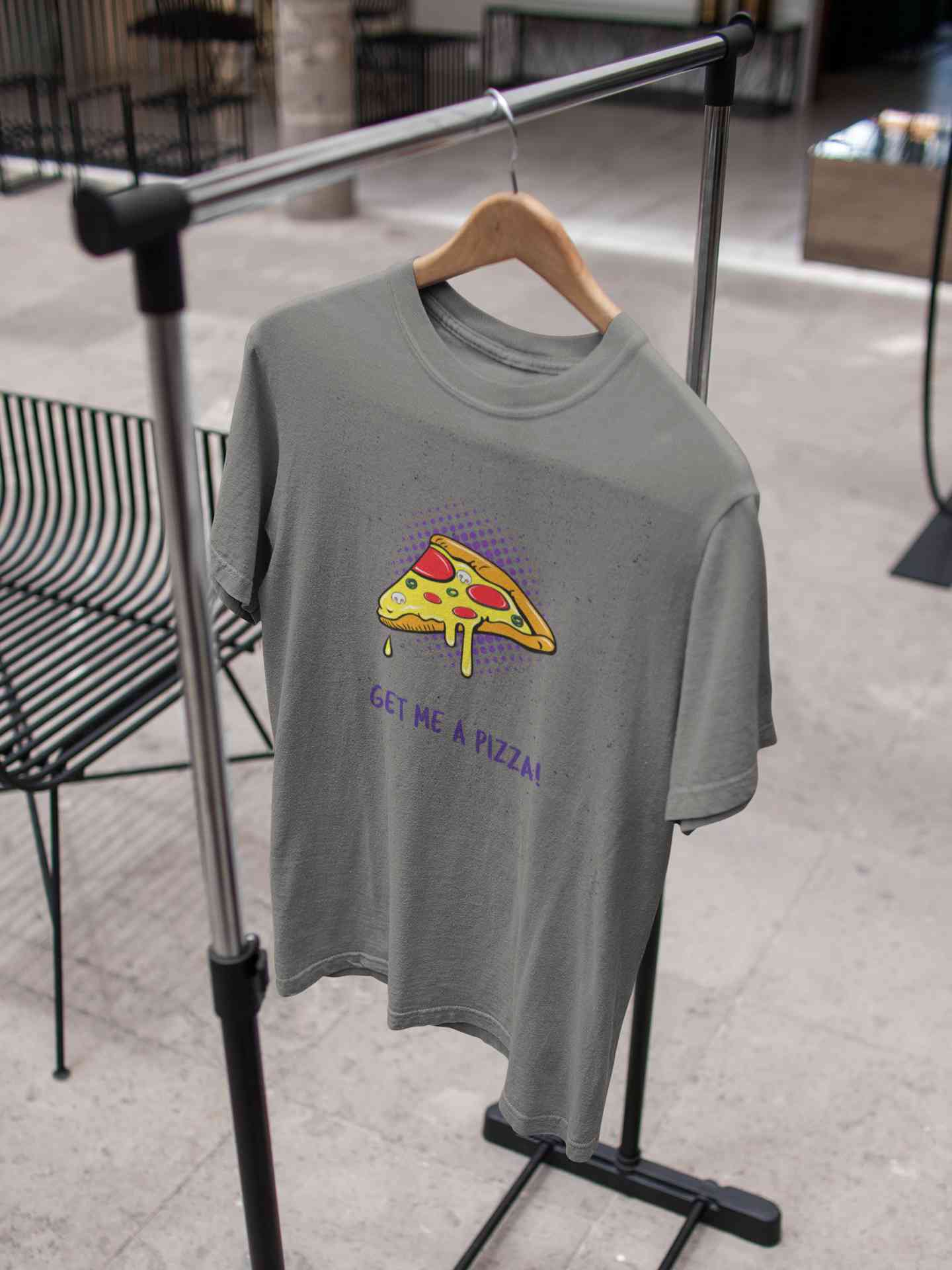 Get Me A Pizza Women Half Sleeves T-shirt- FunkyTeesClub