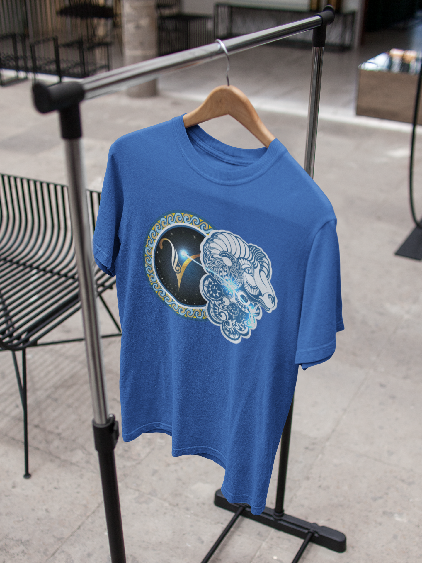Aries Zodiac Sign Mens Half Sleeves T-shirt- FunkyTeesClub