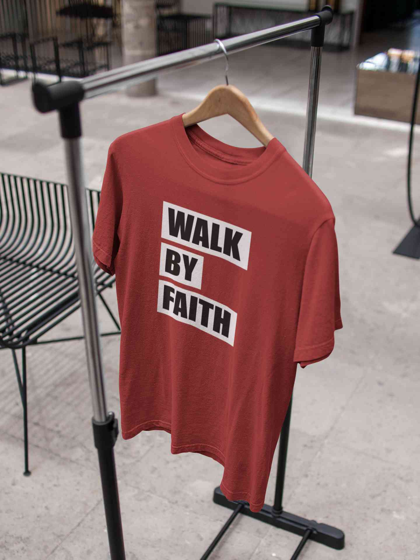 Walk By Faith Women Half Sleeves T-shirt- FunkyTeesClub
