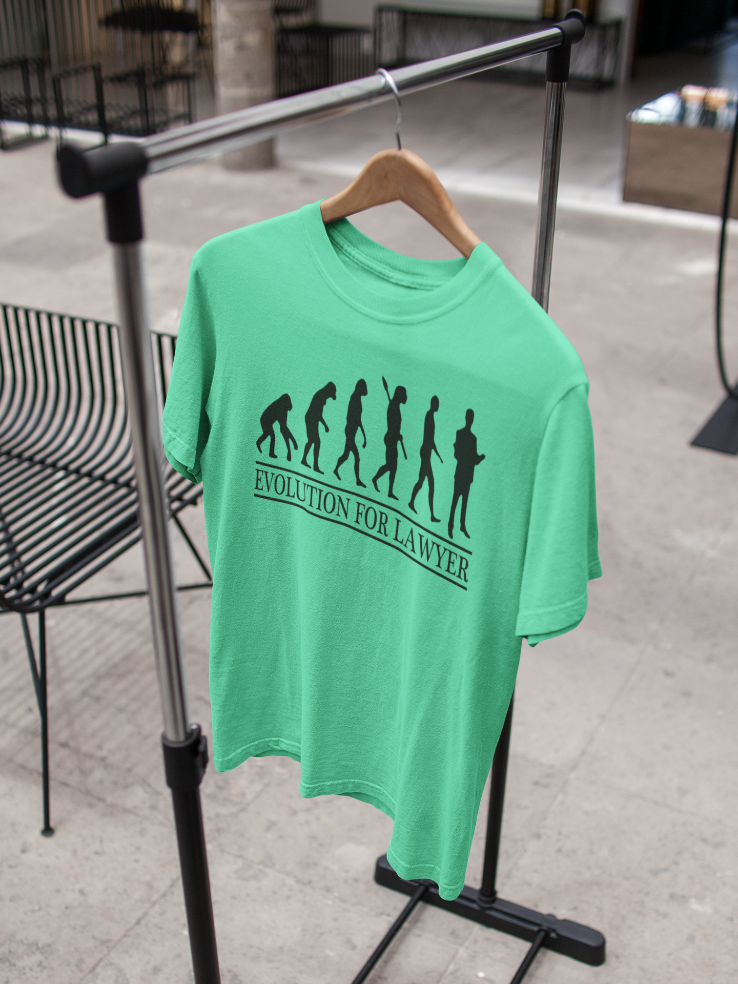 Lawyer Evolution Mens Half Sleeves T-shirt- FunkyTeesClub