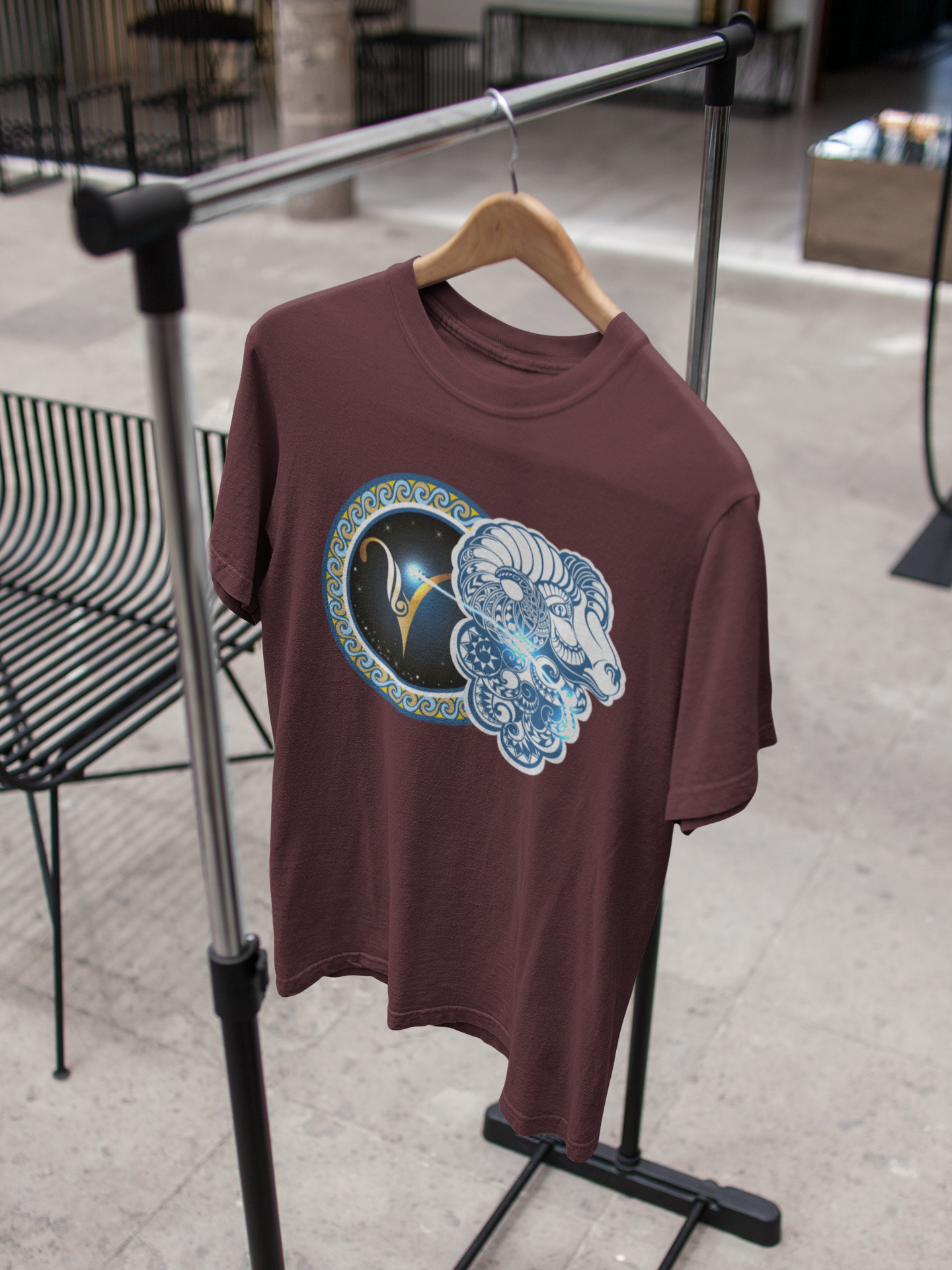 Aries Zodiac Sign Mens Half Sleeves T-shirt- FunkyTeesClub