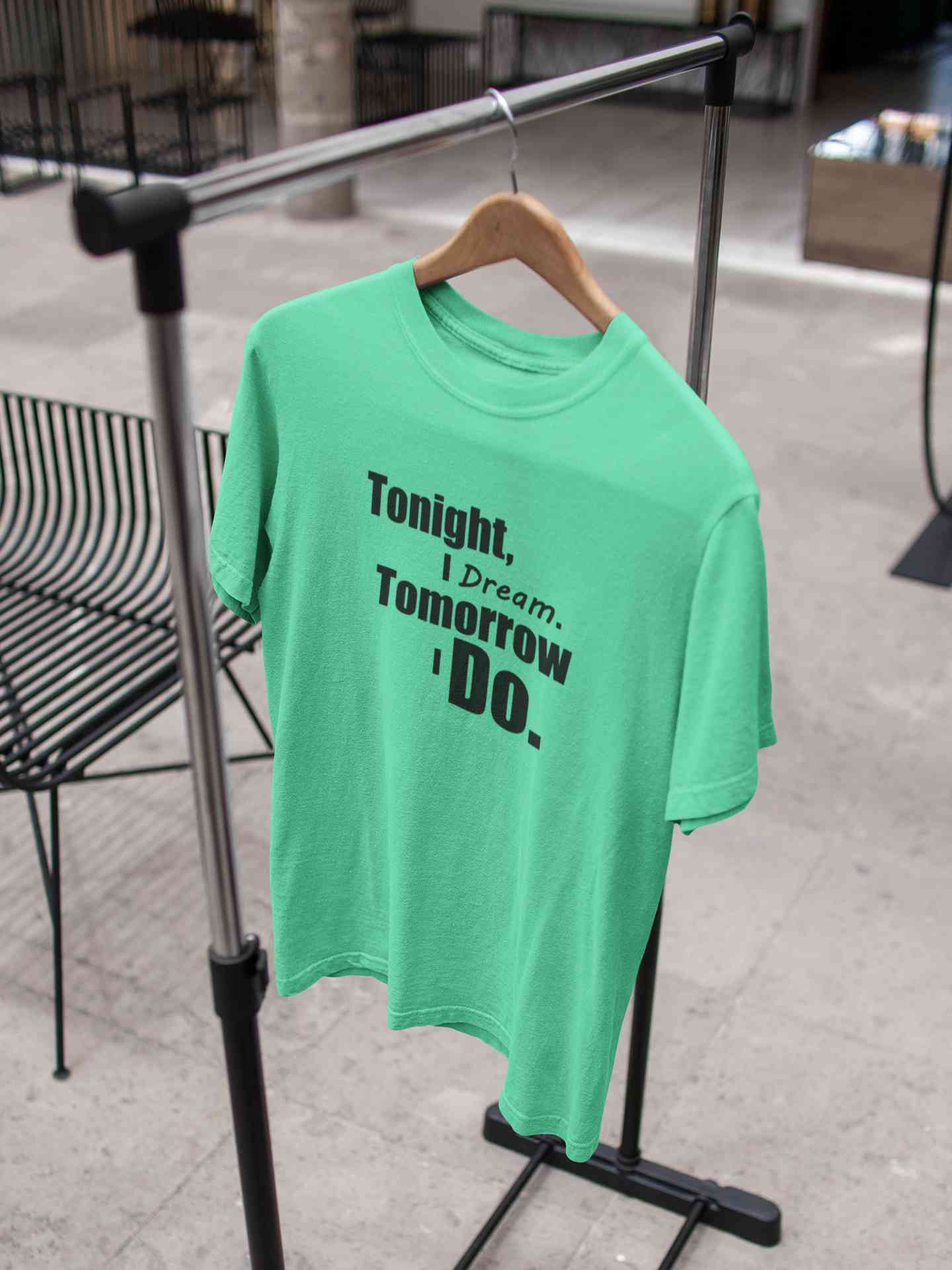 Tonight I Dream Tomorrow I Do Typography Mens Half Sleeves T-shirt- FunkyTeesClub