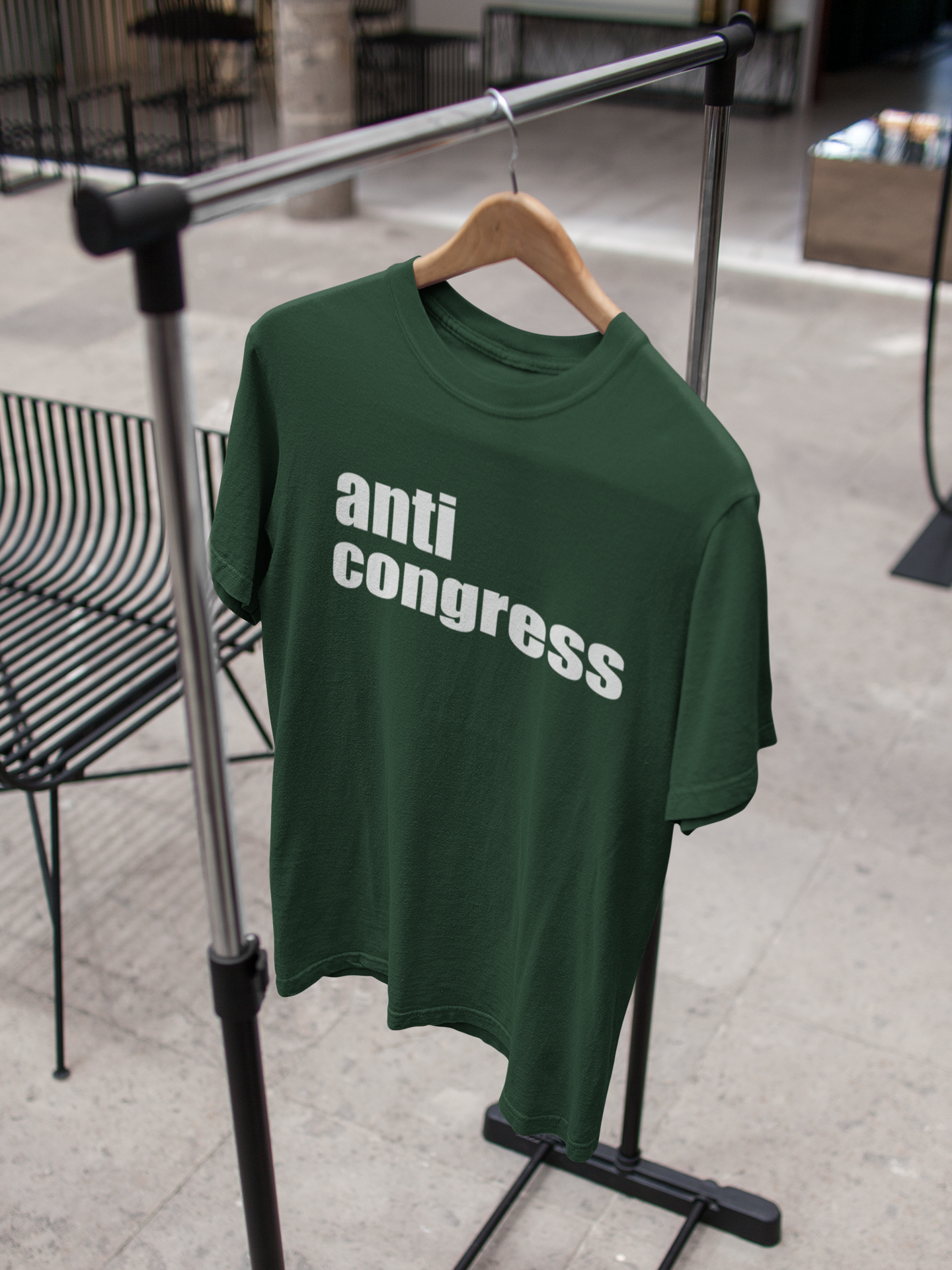 Anti Congress Anti Government Mens Half Sleeves T-shirt- FunkyTeesClub