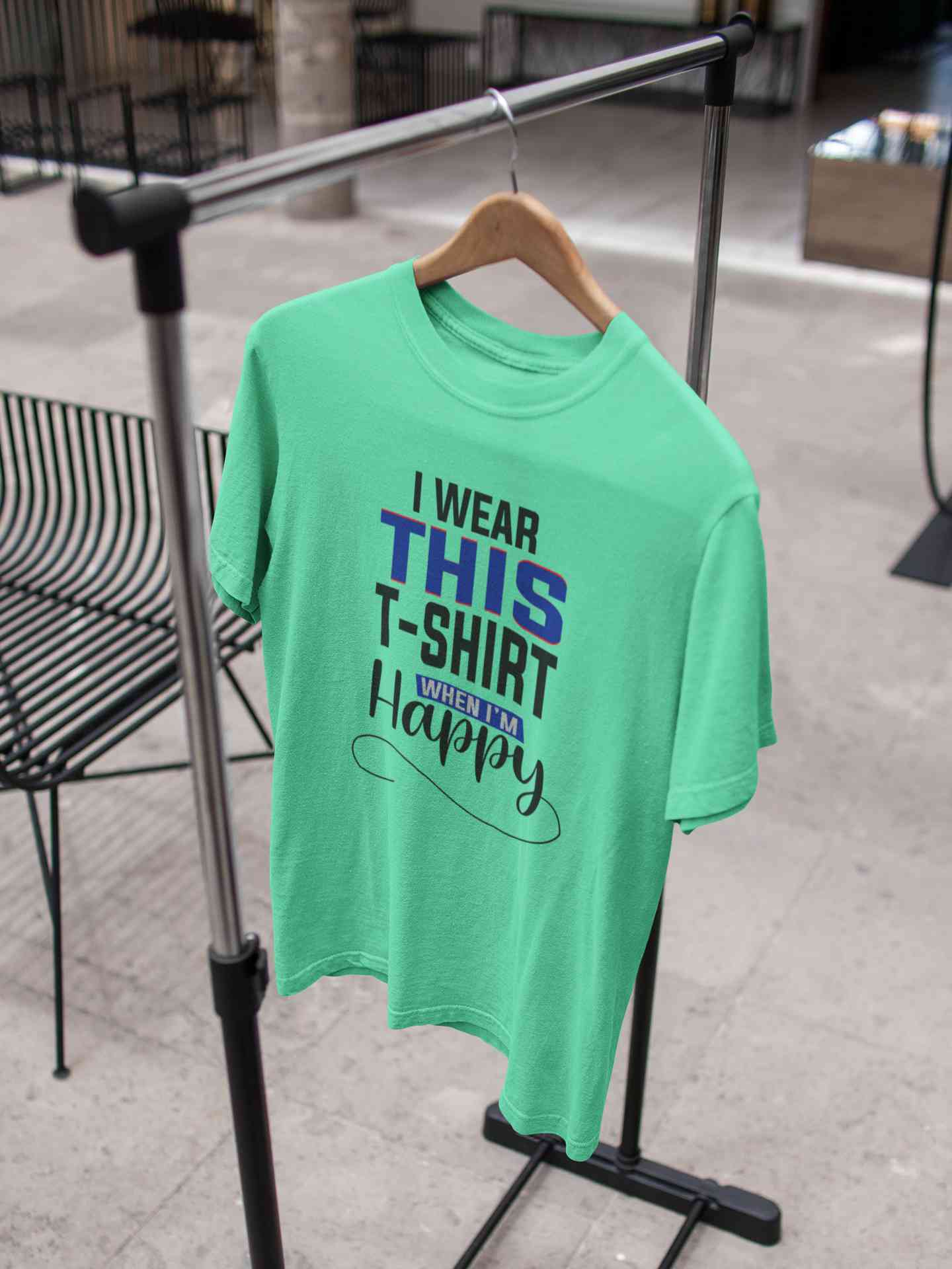 Happy Women Half Sleeves T-shirt- FunkyTeesClub