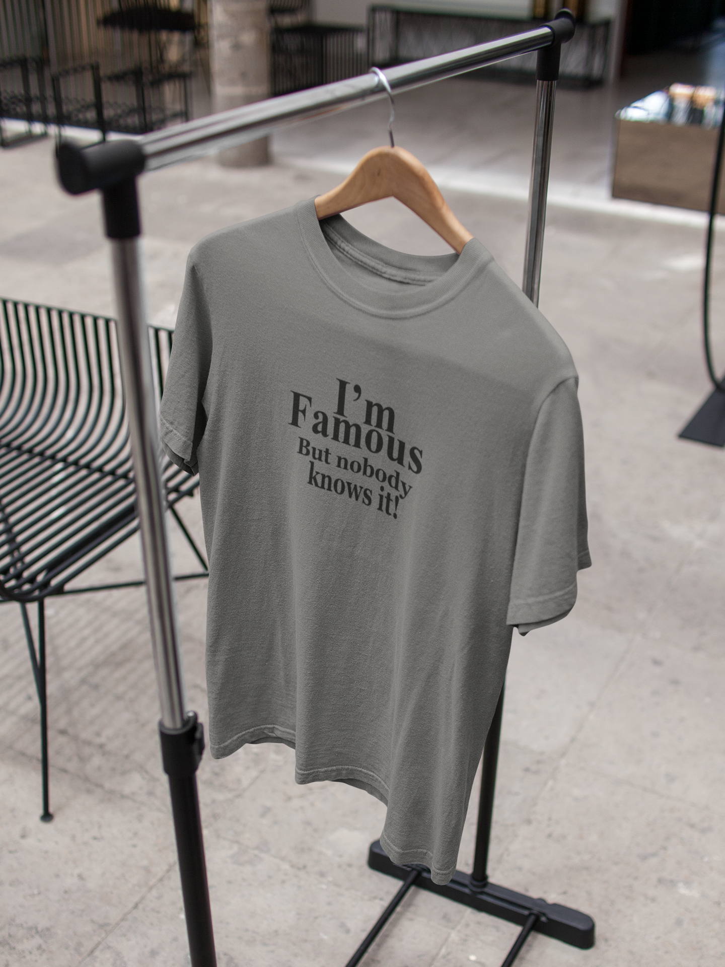 I Am Famous But Nobody Knows It Quotes Women Half Sleeves T-shirt- FunkyTeesClub