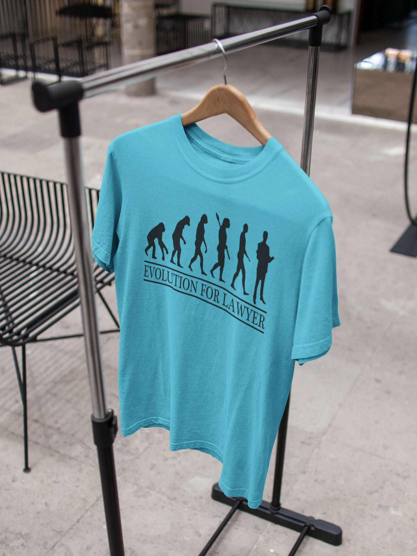 Lawyer Evolution Mens Half Sleeves T-shirt- FunkyTeesClub
