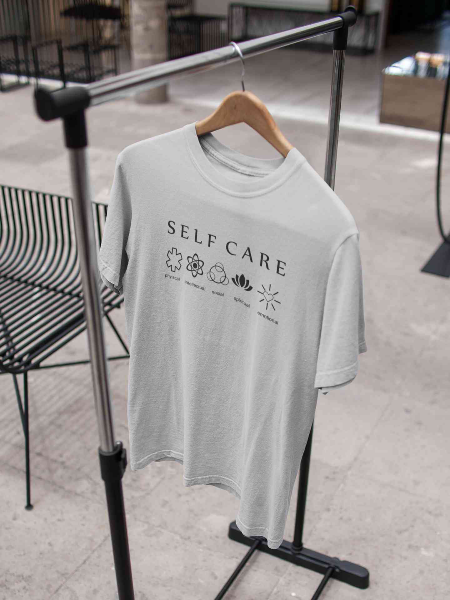 Self Care Mens Half Sleeves T-shirt- FunkyTeesClub