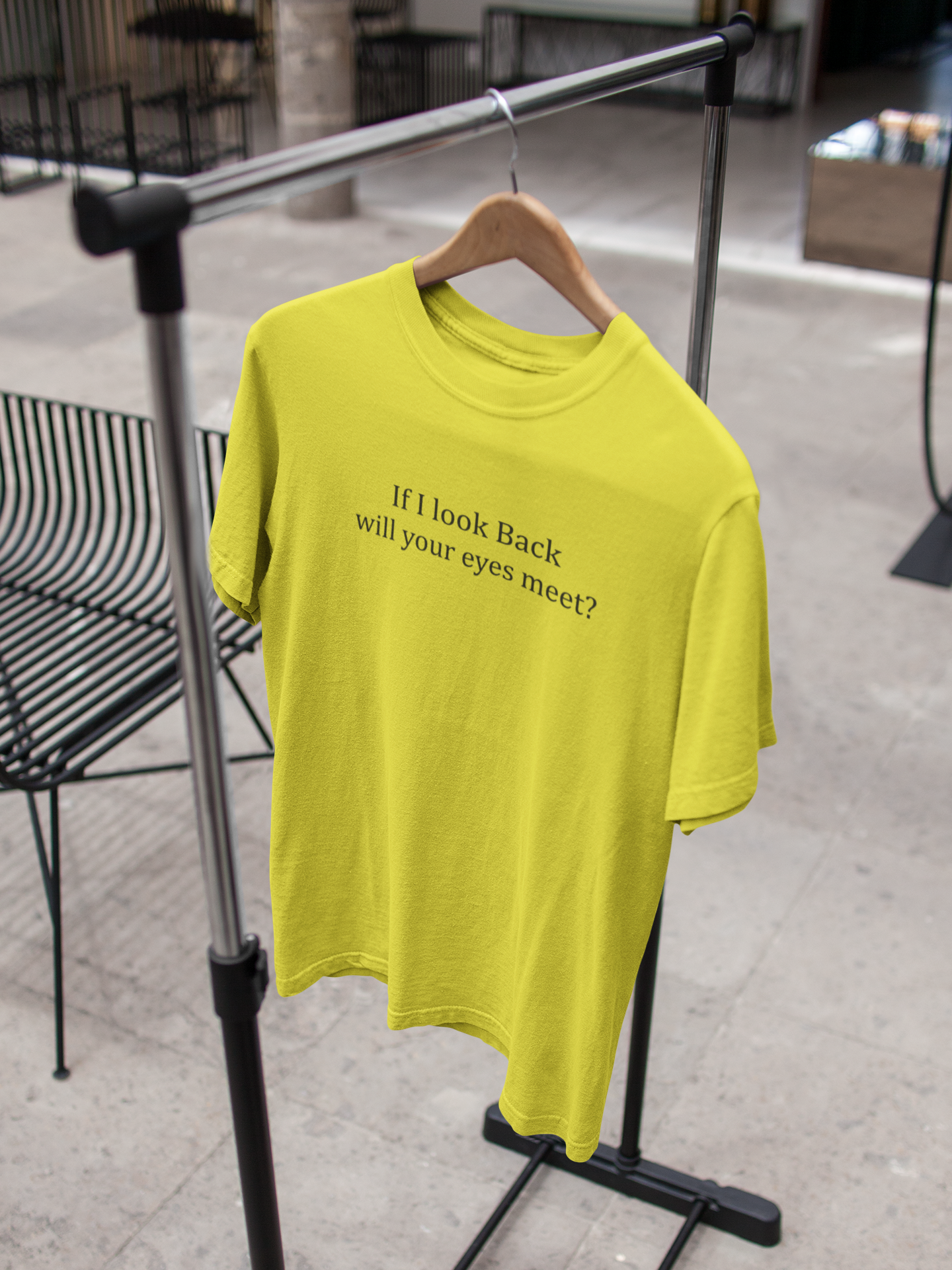 If I Look Back Will Your Eyes Meet Women Half Sleeves T-shirt- FunkyTeesClub