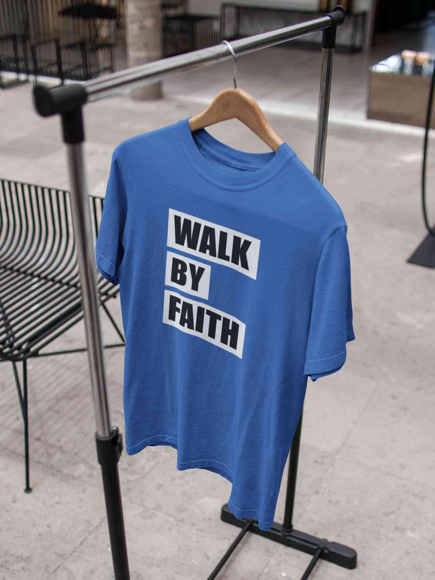 Walk By Faith Women Half Sleeves T-shirt- FunkyTeesClub