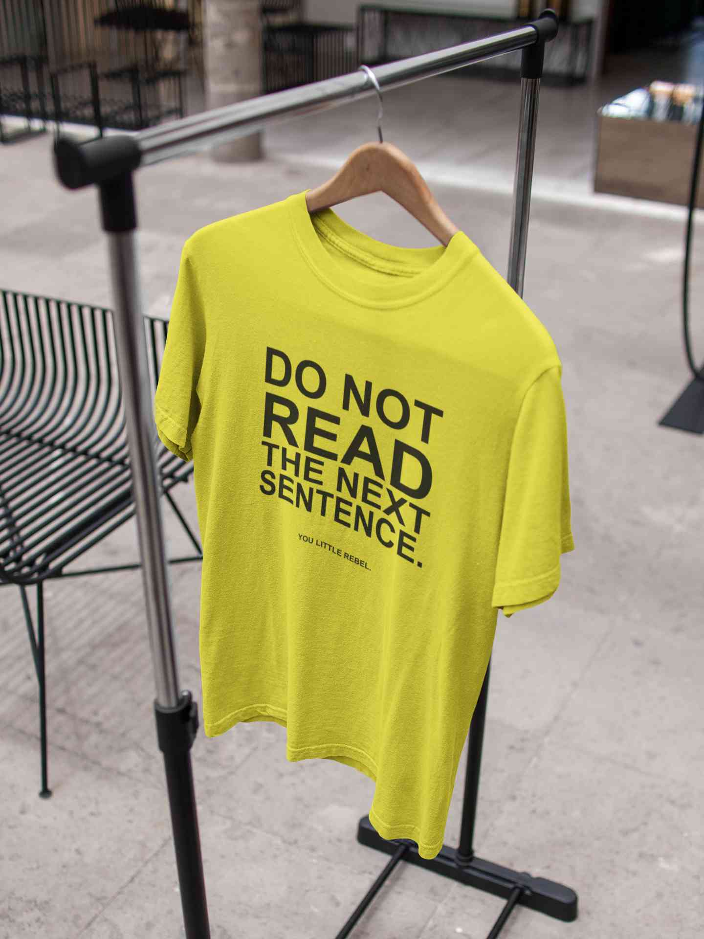 Do Not Read The Next Sentence Typography Mens Half Sleeves T-shirt- FunkyTeesClub