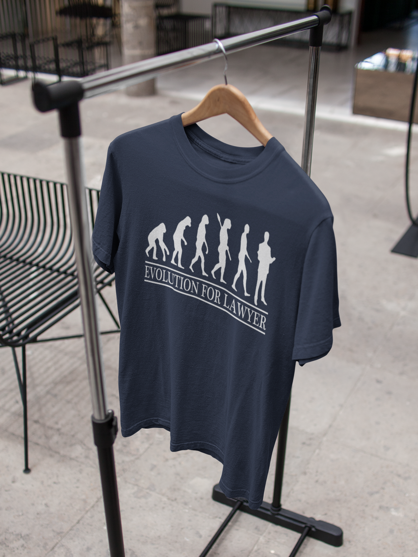 Lawyer Evolution Mens Half Sleeves T-shirt- FunkyTeesClub