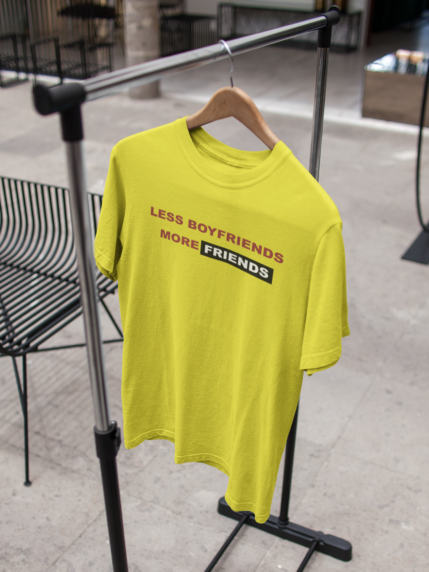 Less Boyfriends More Friends Kangana Ranaut Celebrity T-shirt- FunkyTeesClub