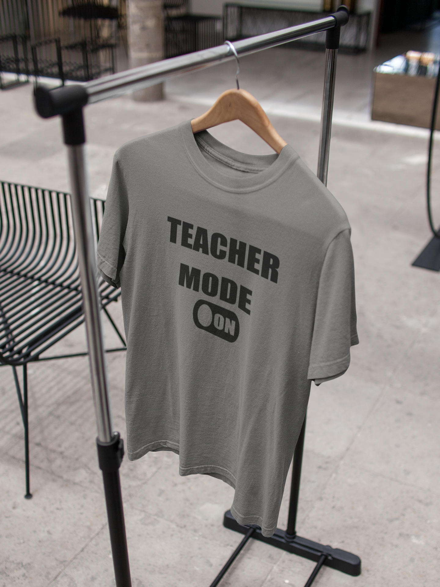 Teacher Mode On Mens Half Sleeves T-shirt- FunkyTeesClub