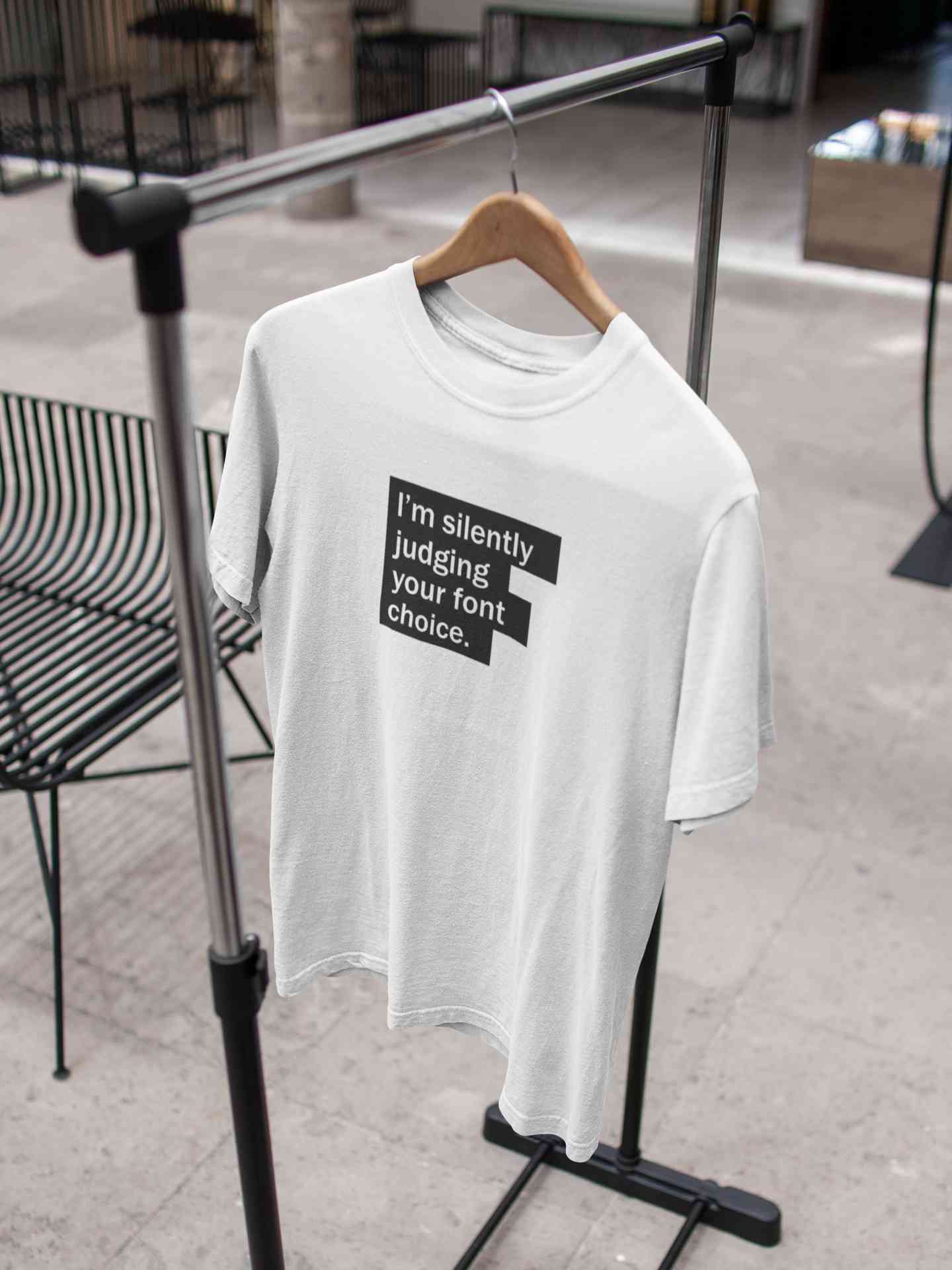 Font Choice Mens Half Sleeves T-shirt- FunkyTeesClub