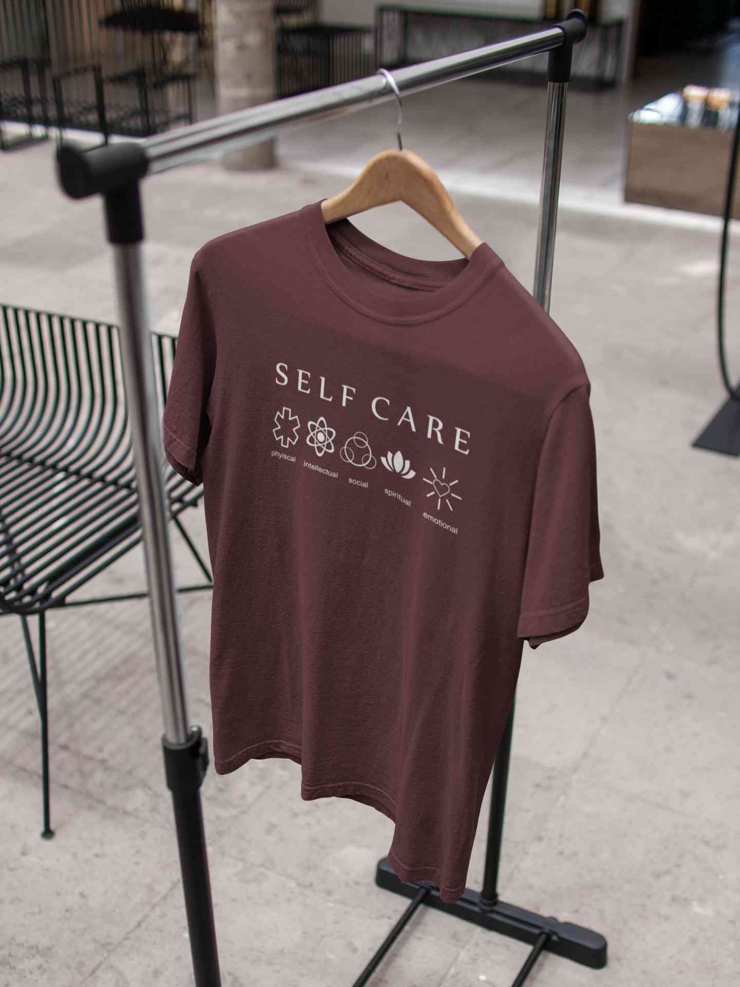 Self Care Mens Half Sleeves T-shirt- FunkyTeesClub