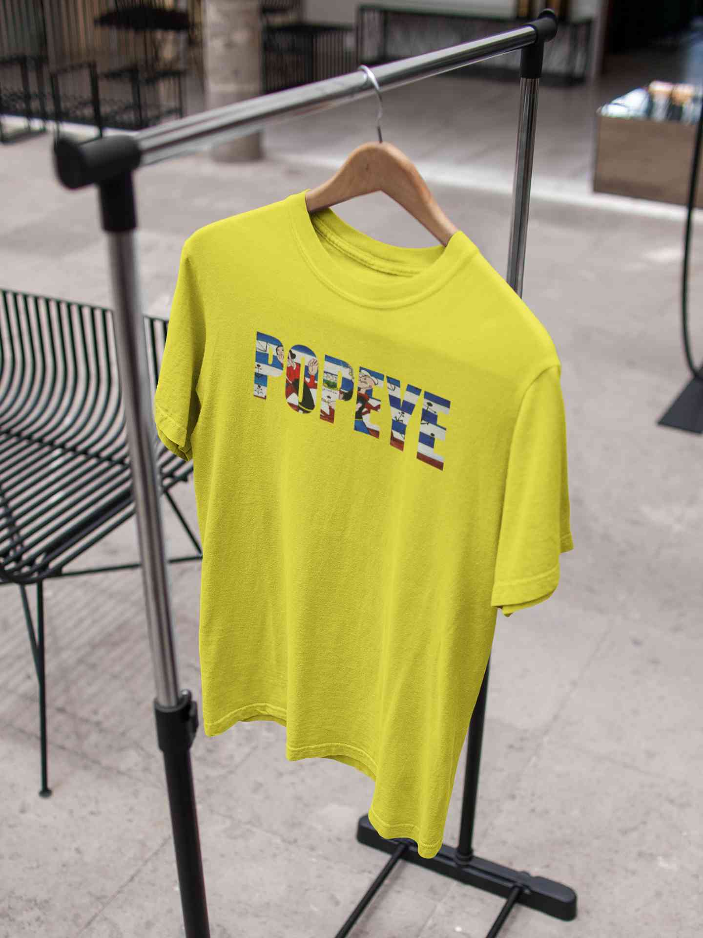 Popeye Mens Half Sleeves T-shirt- FunkyTeesClub