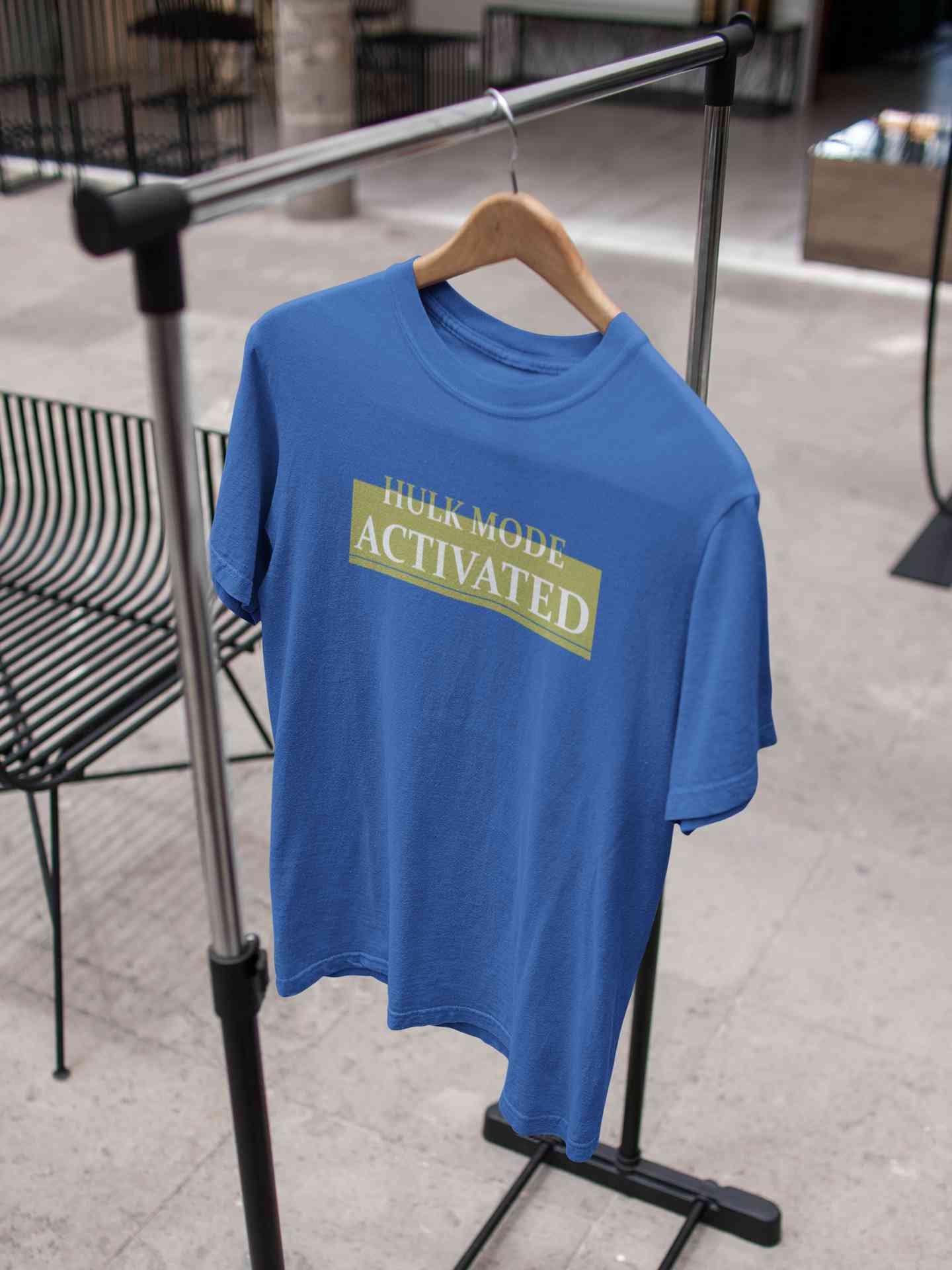 Hulk Mode Activated Typography Mens Half Sleeves T-shirt- FunkyTeesClub