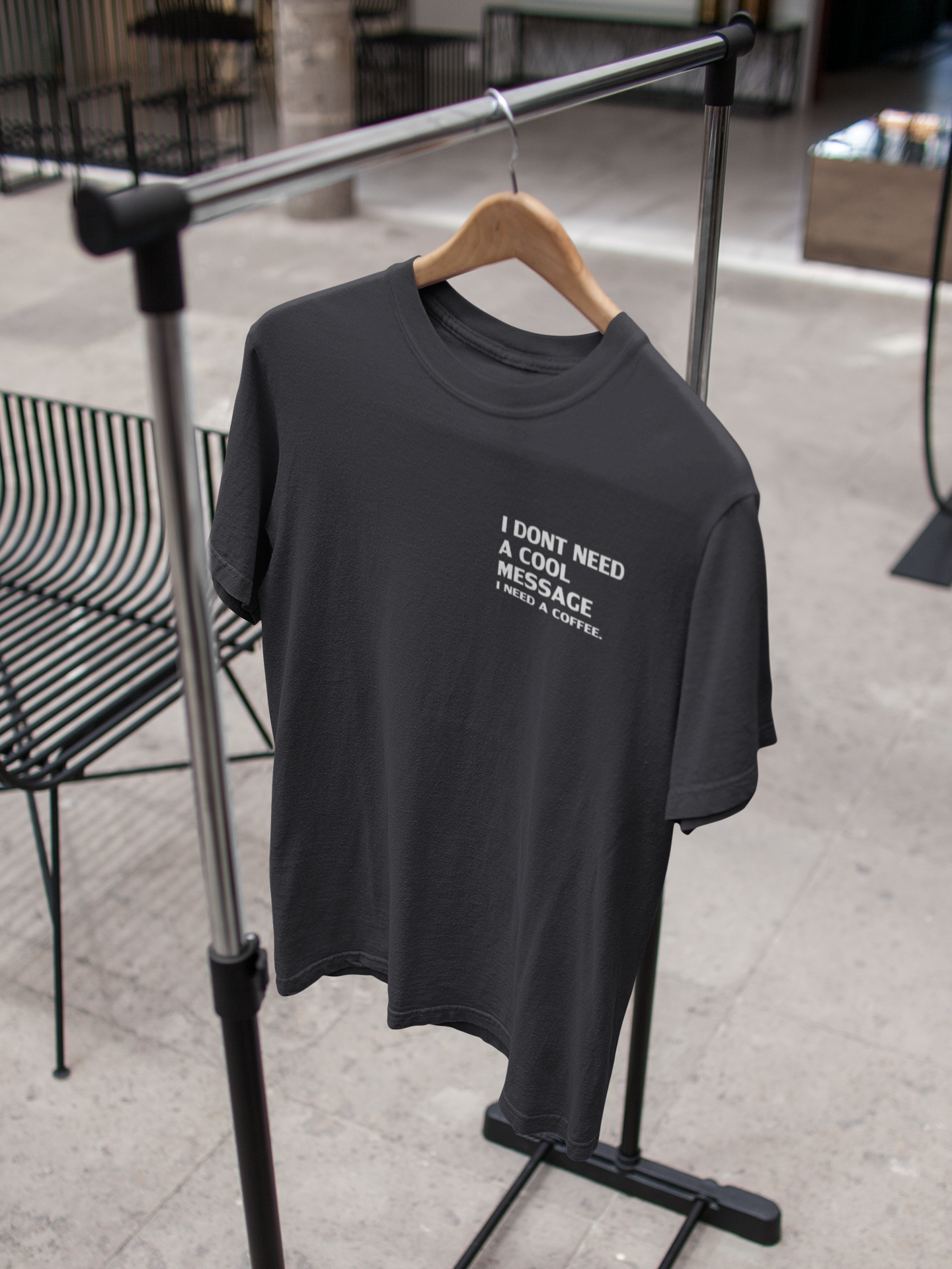 I Dont Need A Cool Message I Need A Coffee Aima Baig Celebrity T-shirt- FunkyTeesClub