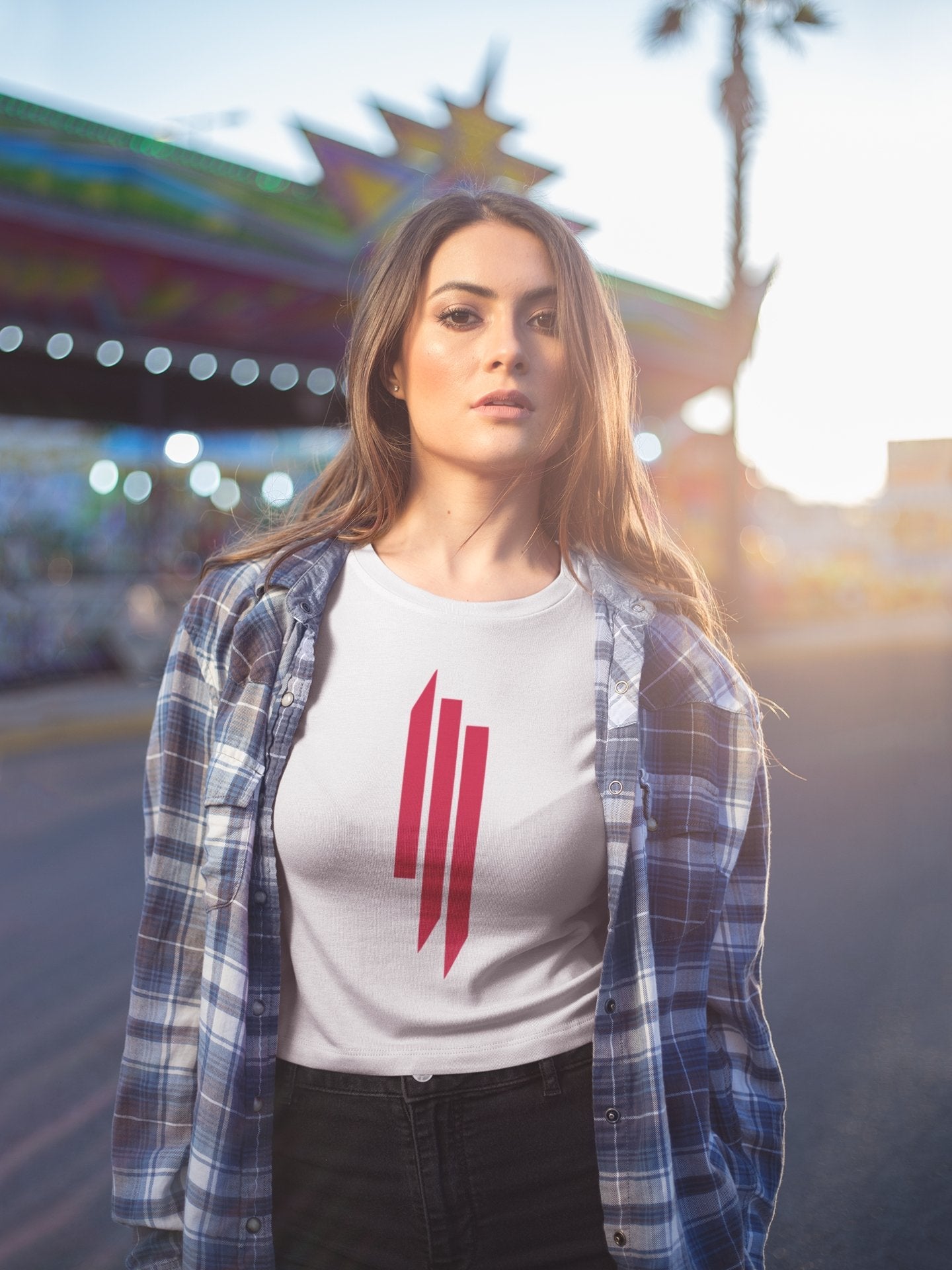 Skrls Typography Women Half Sleeves T-shirt- FunkyTeesClub - Funky Tees Club