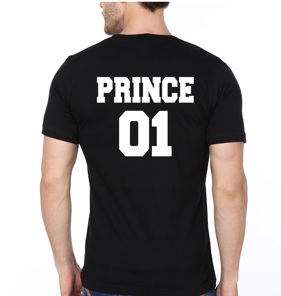 King 01 Prince 01 Father and Son Matching T-Shirt- FunkyTeesClub