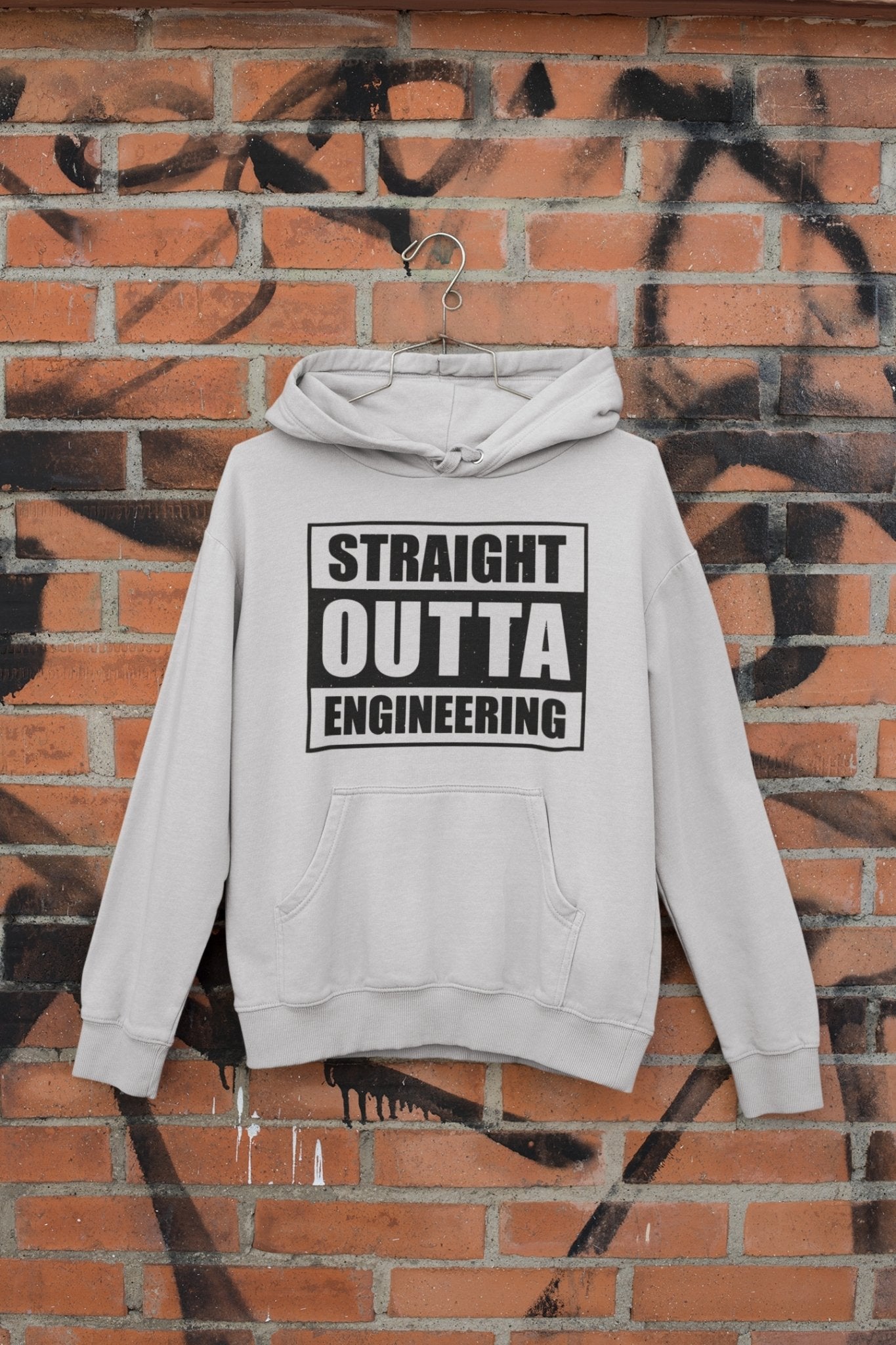 Straight Outta Engineering Men Hoodies-FunkyTeesClub - Funky Tees Club
