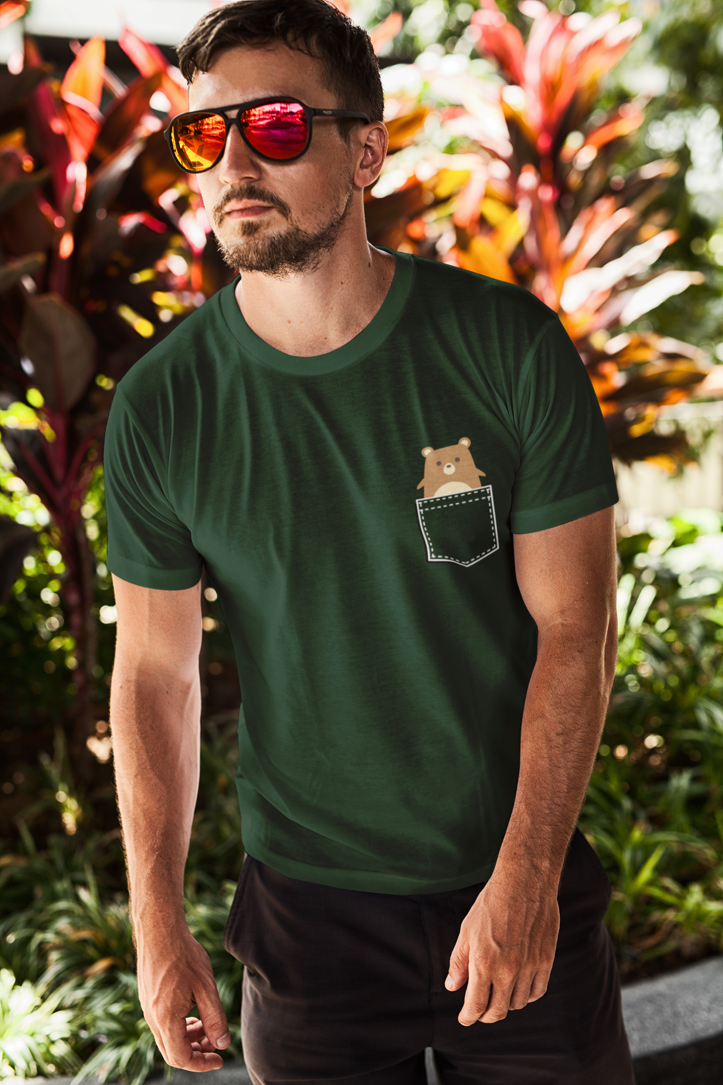 Cute Animals Mens Half Sleeves T-shirt- FunkyTeesClub