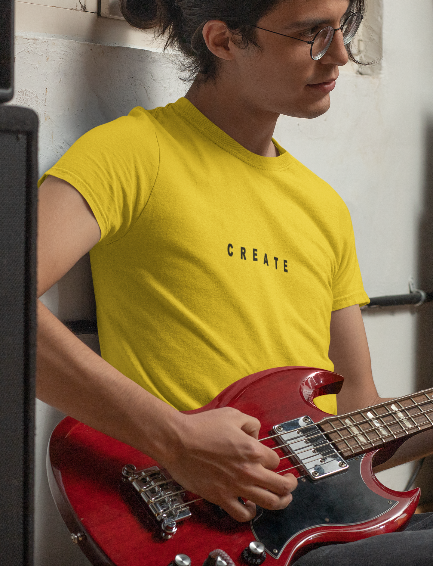 Create Minimal Mens Half Sleeves T-shirt- FunkyTeesClub
