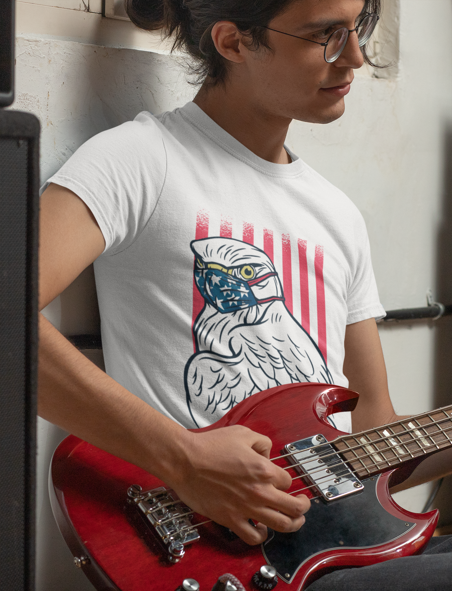 Eagle Mens Half Sleeves T-shirt- FunkyTeesClub