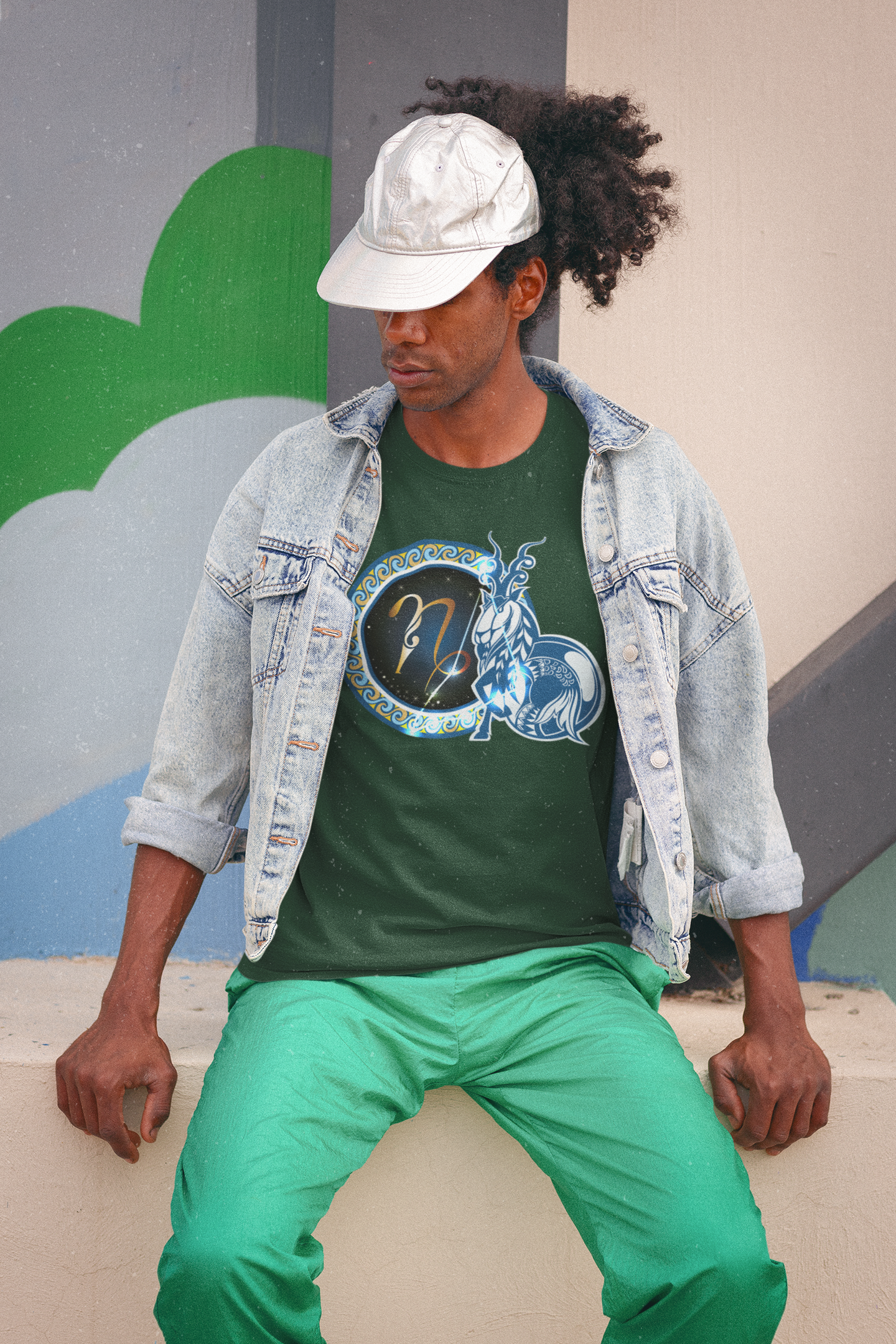 Capricon Zodiac Sign Mens Half Sleeves T-shirt- FunkyTeesClub