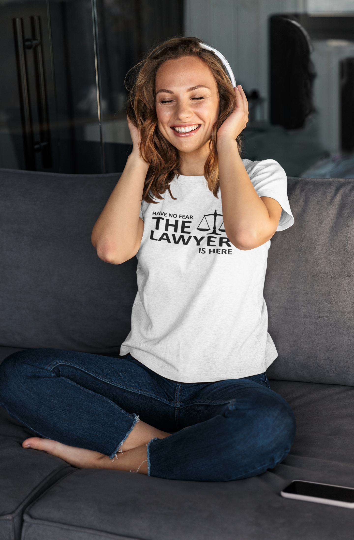 Have No Fear The Lawyer Is Here Women Half Sleeves T-shirt- FunkyTeesClub