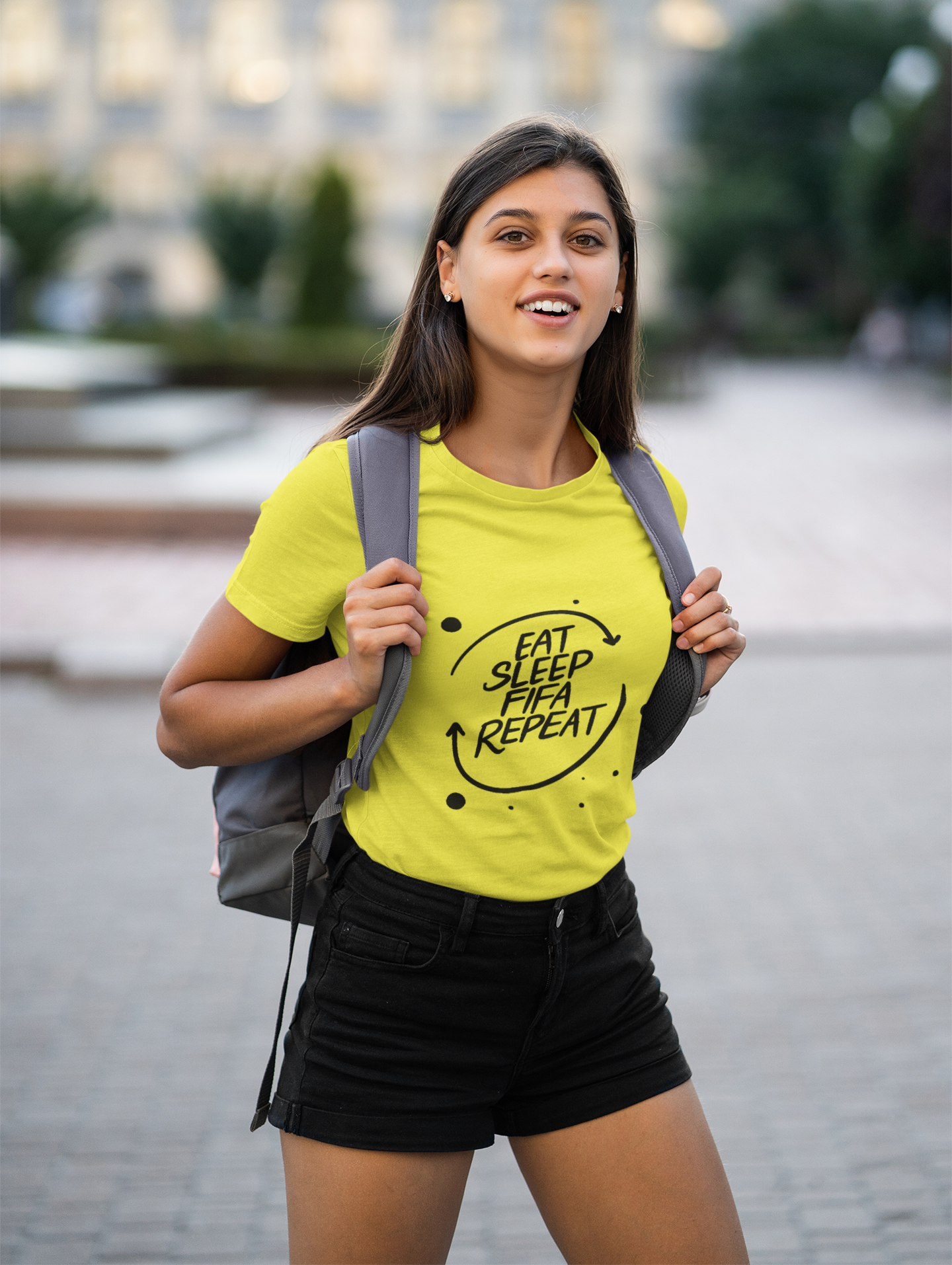 Eat Sleep Repeat Women Half Sleeves T-shirt- FunkyTeesClub