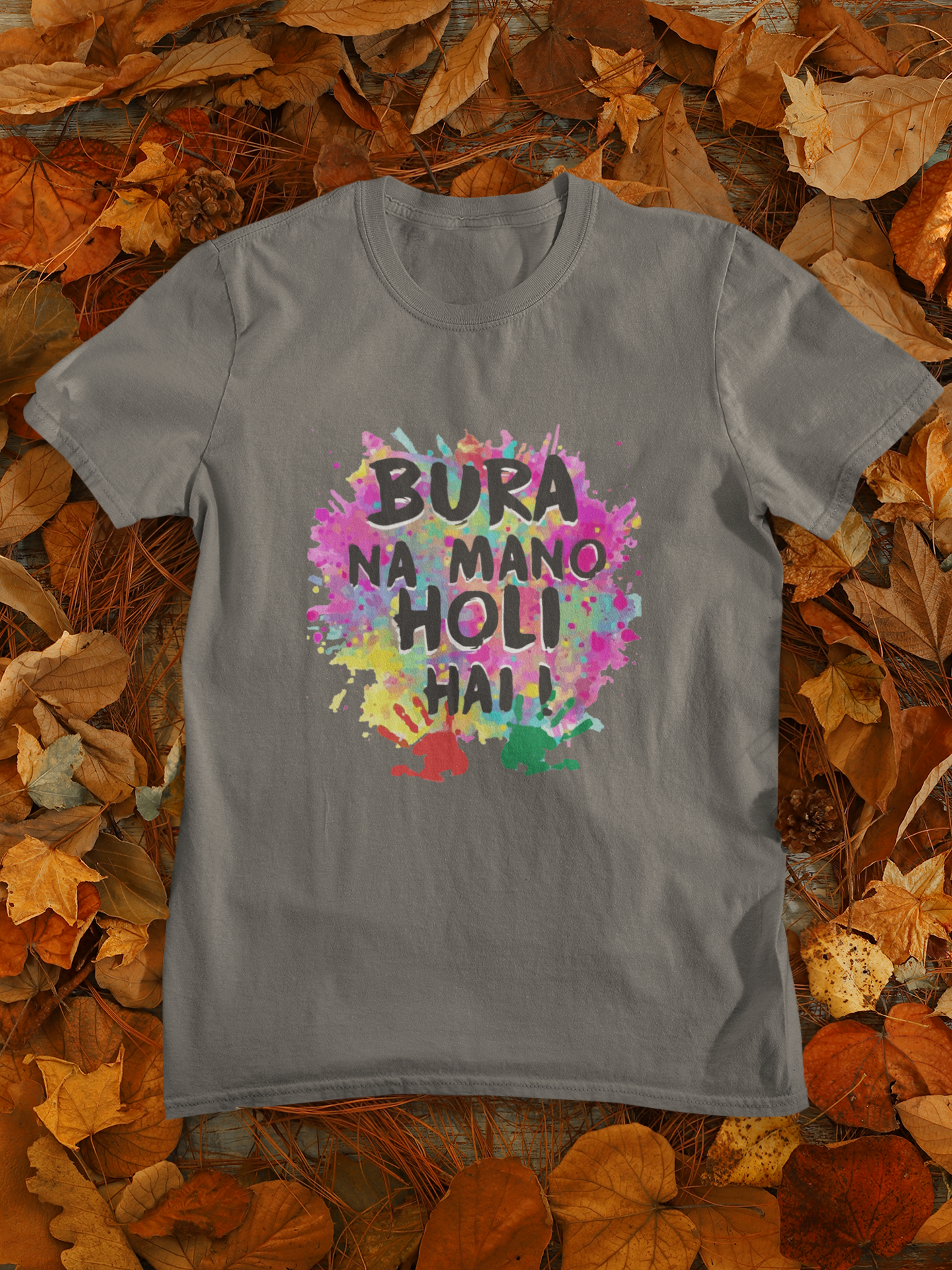 Bura Na Mano Holi Hai Mens Half Sleeves T-shirt- FunkyTeesClub